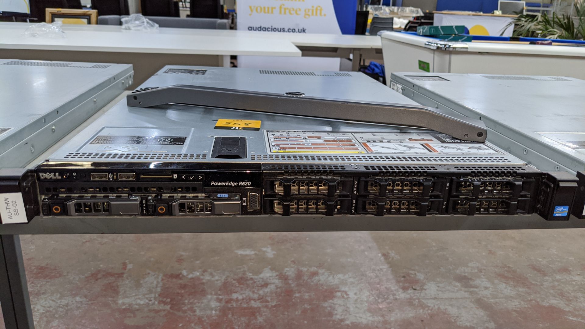 Dell PowerEdge R620 rack mountable server with twin Intel E5-2660V2 Xeon Ten-Core 2.2GHz processors, - Image 5 of 13