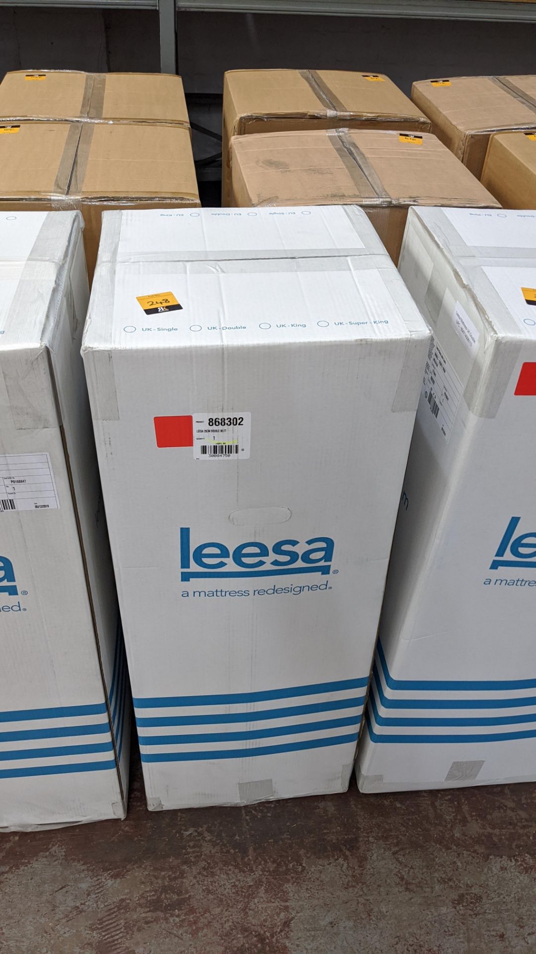 Leesa size UK Double Premium original foam mattress with multi-layer construction, comprising foam &