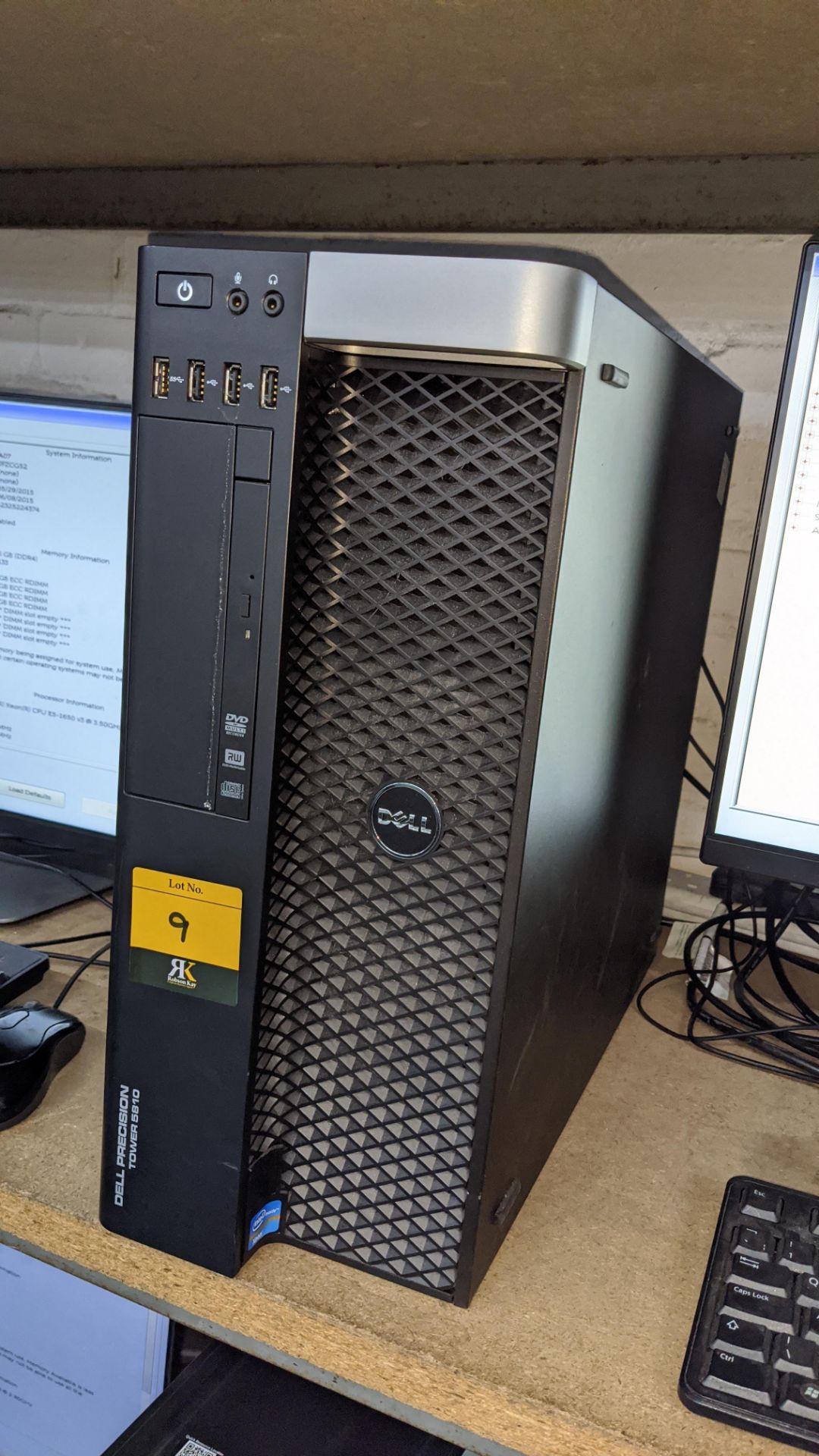 Dell Precision tower 5810 computer with Intel Xeon E5-1650 V3 processor, 16Gb RAM, built-in DVD RW, - Image 3 of 5