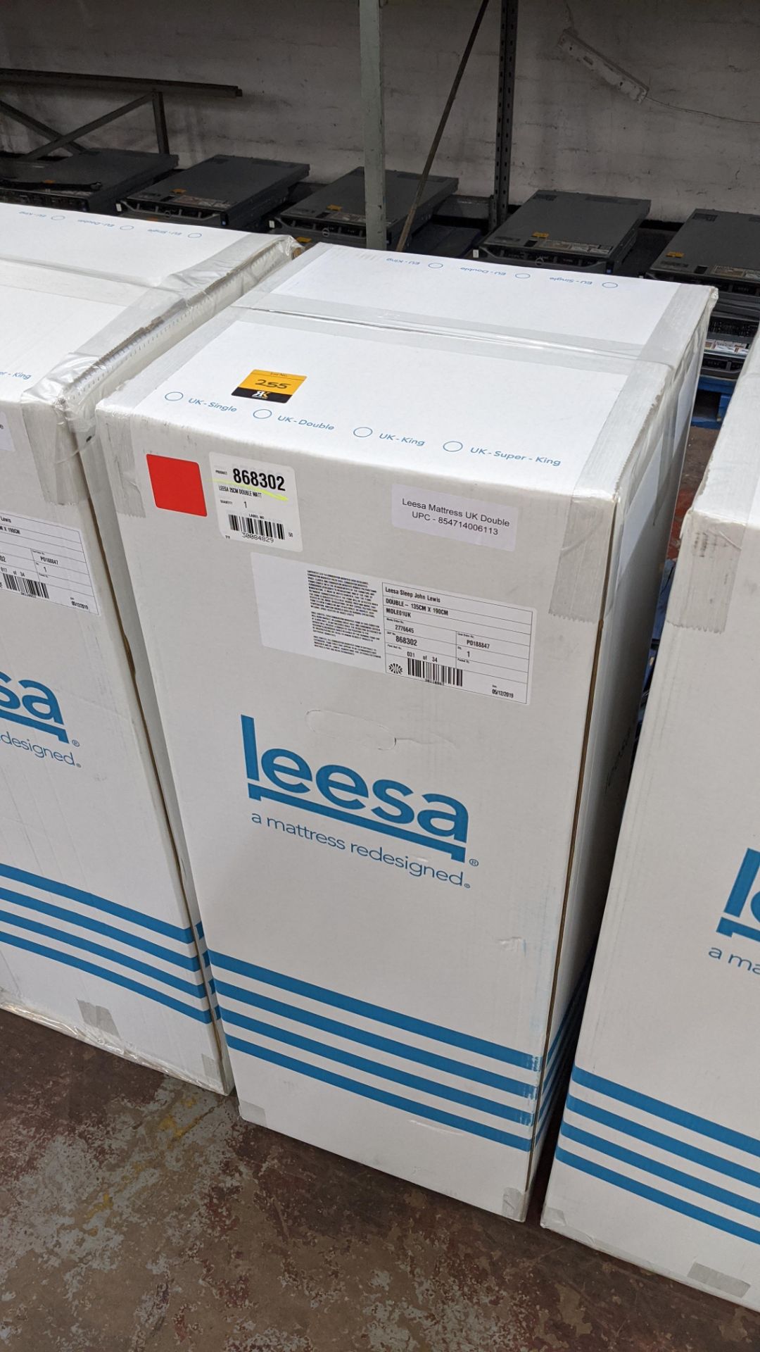 Leesa size UK Double Premium original foam mattress with multi-layer construction, comprising foam & - Image 2 of 4
