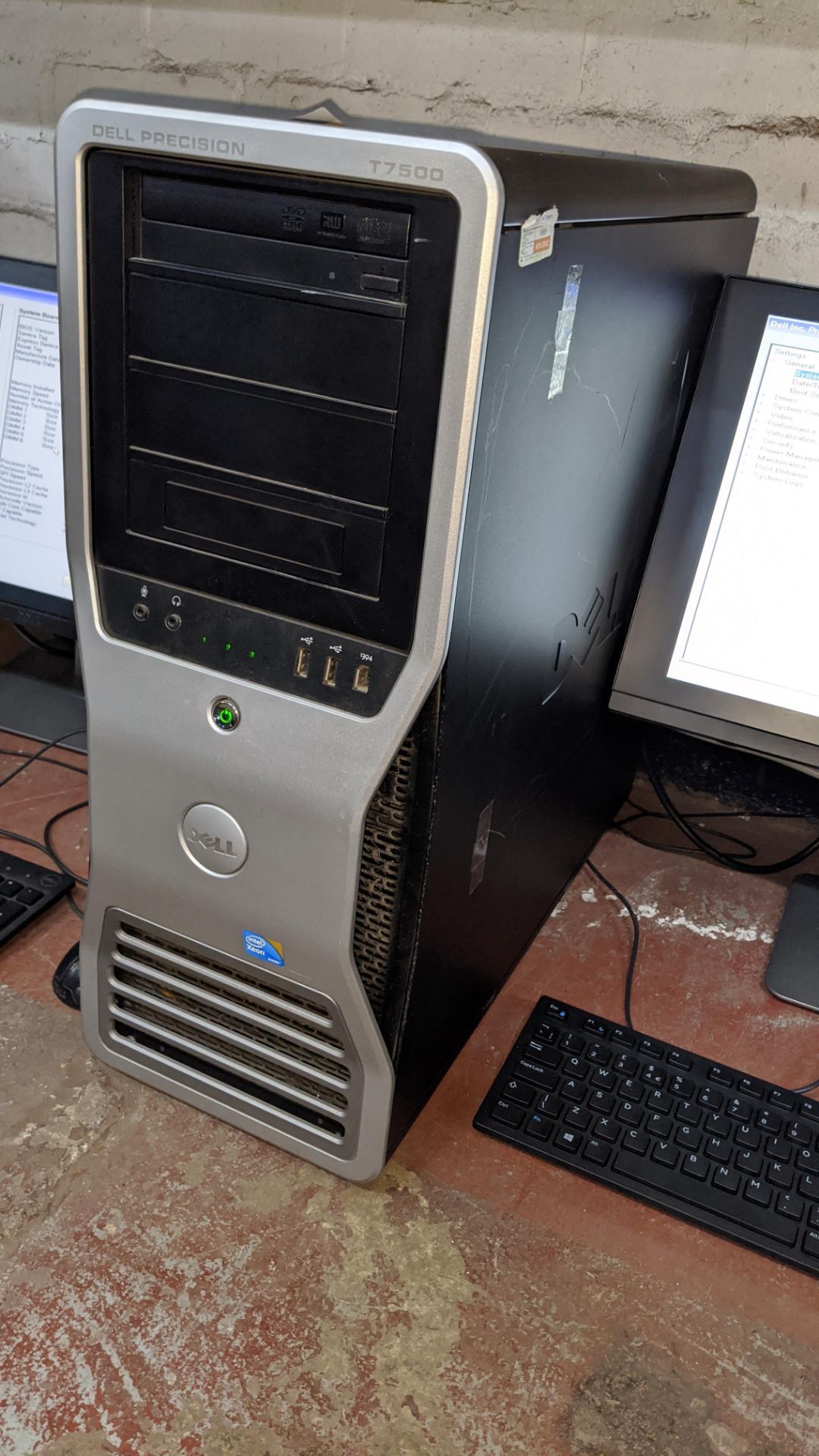 Dell Precision T7500 computer with Intel Xeon X5503 processor, 4Gb RAM, etc. includes Dell widescree - Image 3 of 5