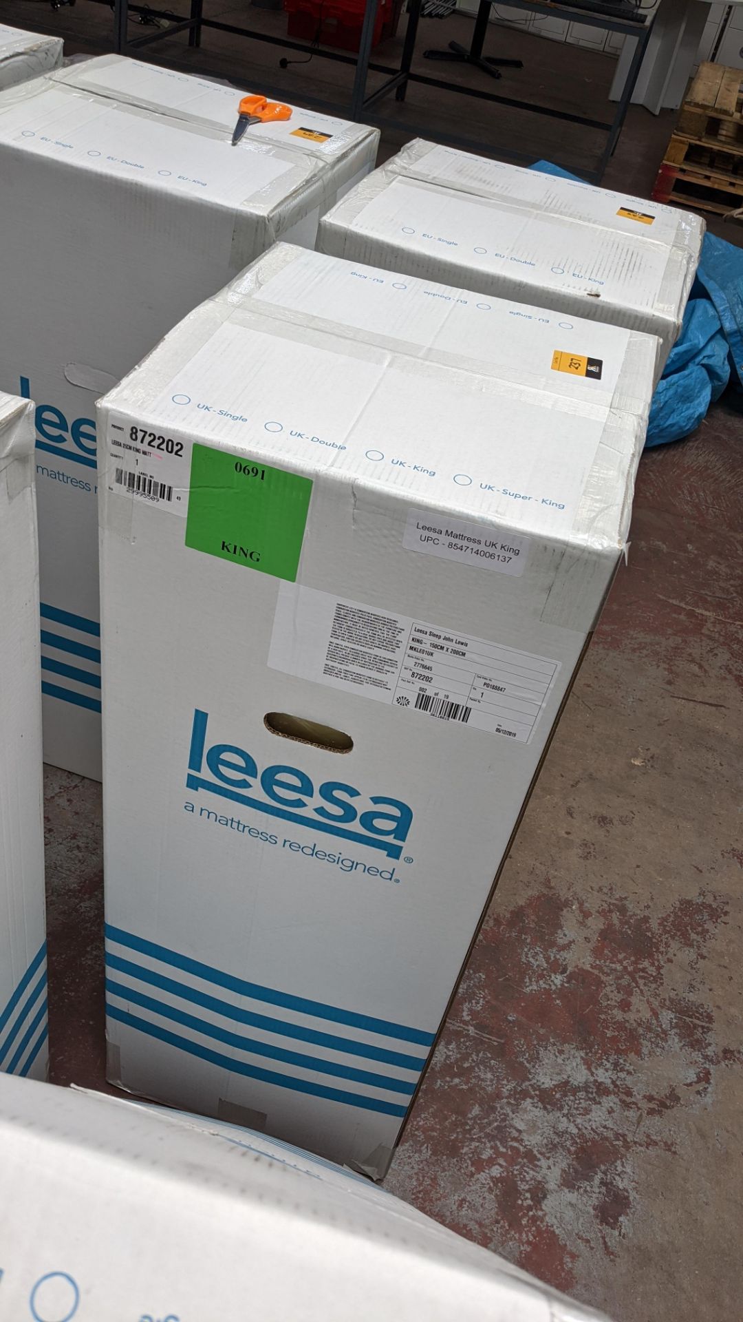 Leesa size UK King Premium original foam mattress with multi-layer construction, comprising foam & h - Image 2 of 4