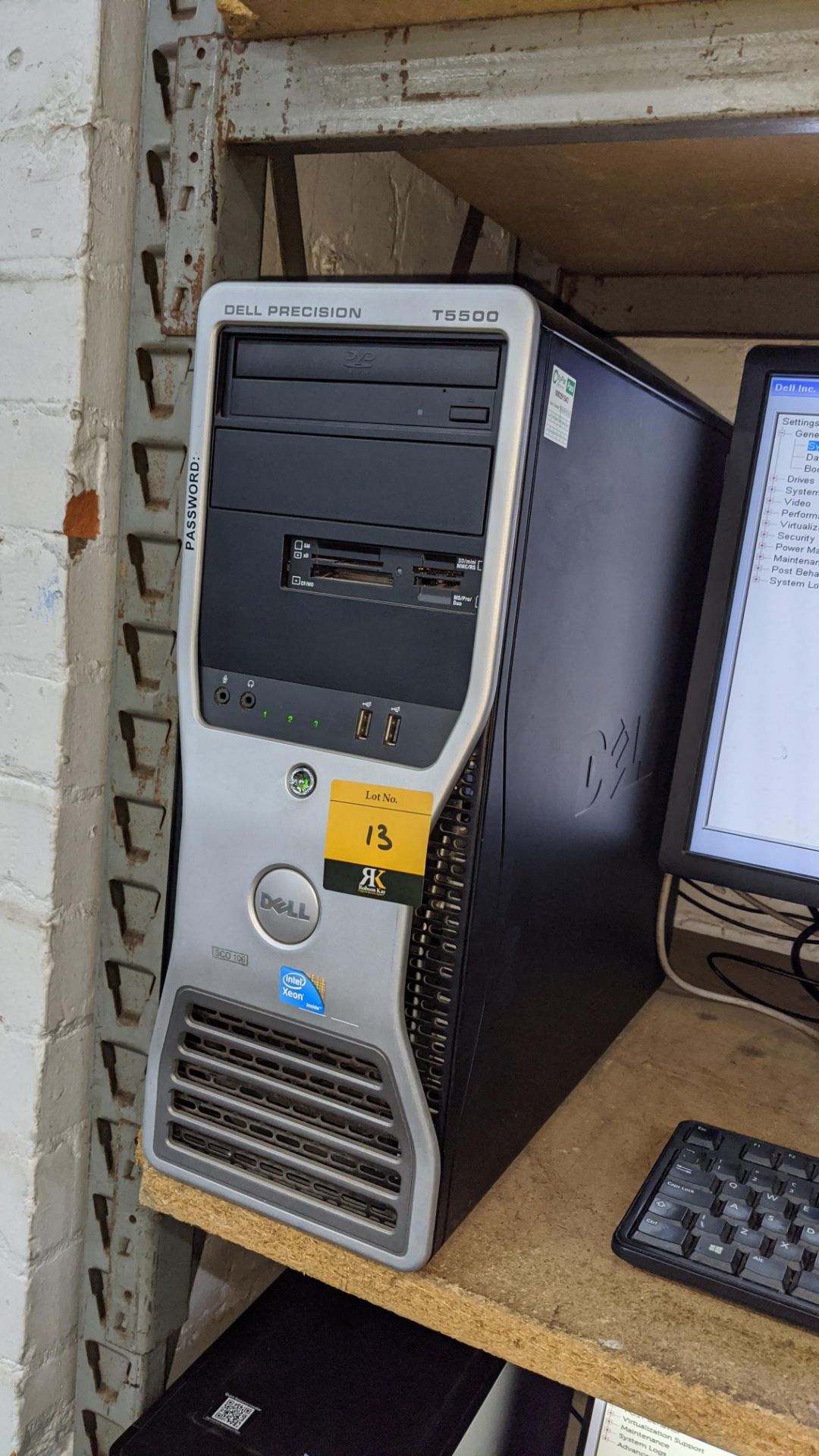 Dell Precision T5500 tower computer with Intel Xeon E5502 processor, 16Gb RAM, 250Gb HDD etc. includ - Image 3 of 4