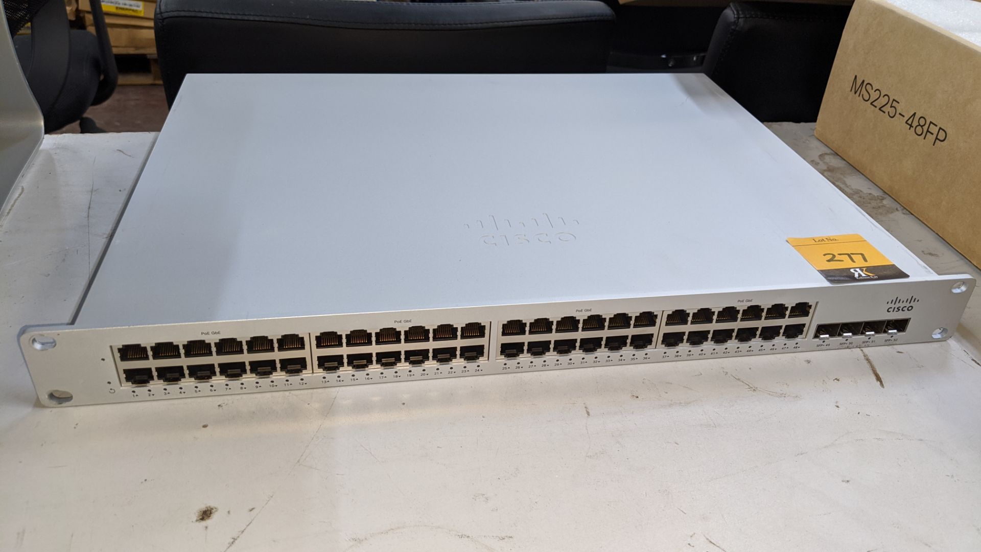 Cisco Meraki model MS225-48FP 48-port cloud managed stack switch
