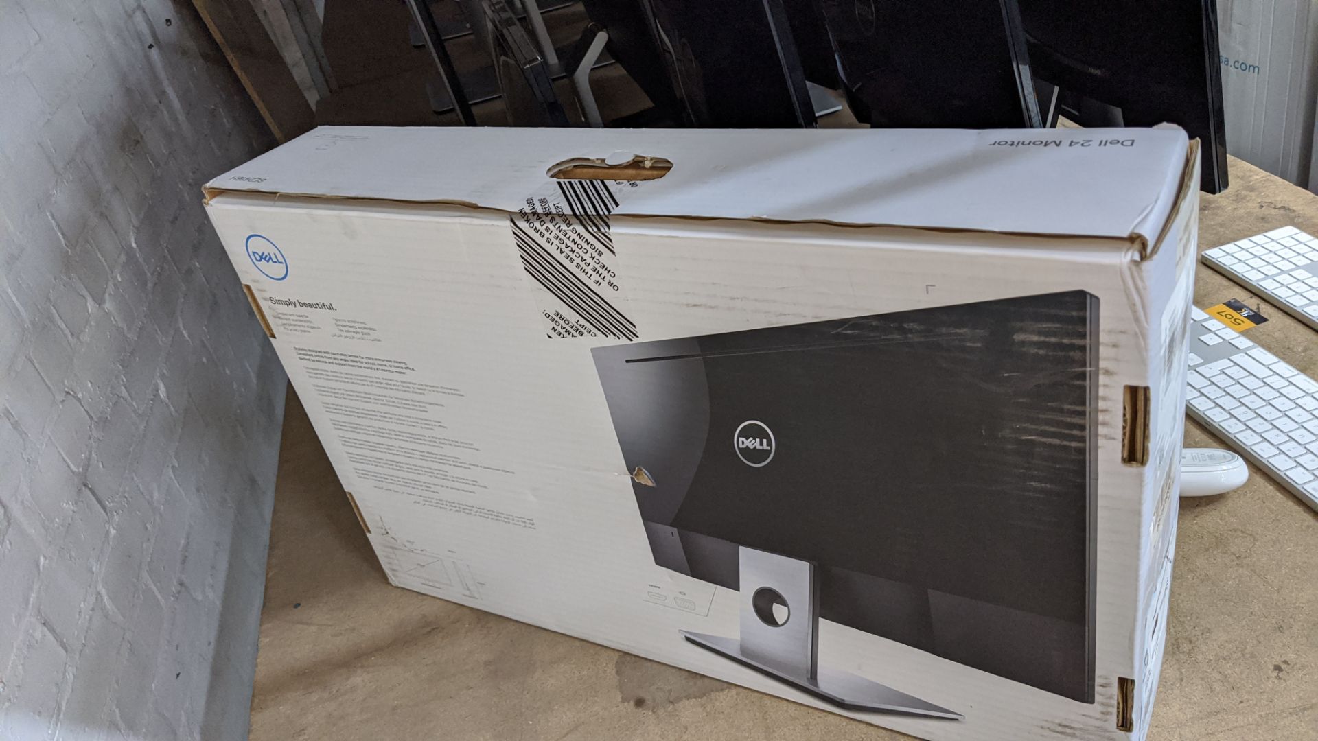 Dell widescreen 24" monitor on height adjustable stand, product code SE2416H. Boxed, appears new & - Image 4 of 5