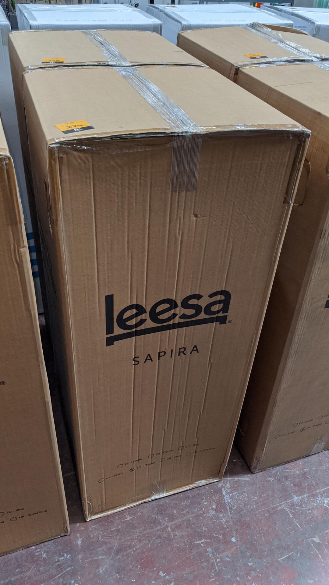 Leesa size UK Double Sapira luxury hybrid pocket sprung & memory foam mattress. Combines layers of