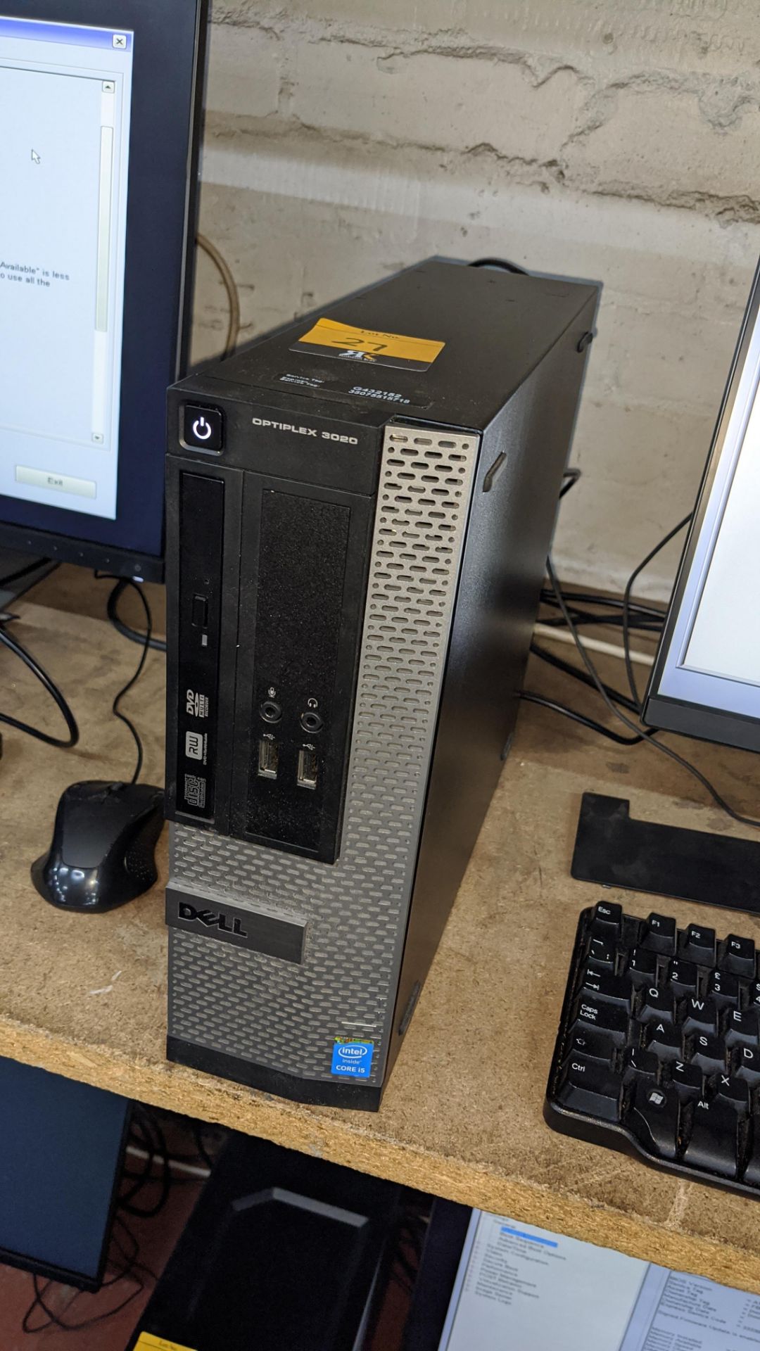 Dell Optiplex 3020 mini tower computer with Intel Core i5-4590 processor, 8Gb RAM, 128Gb SSD etc. in - Image 3 of 5