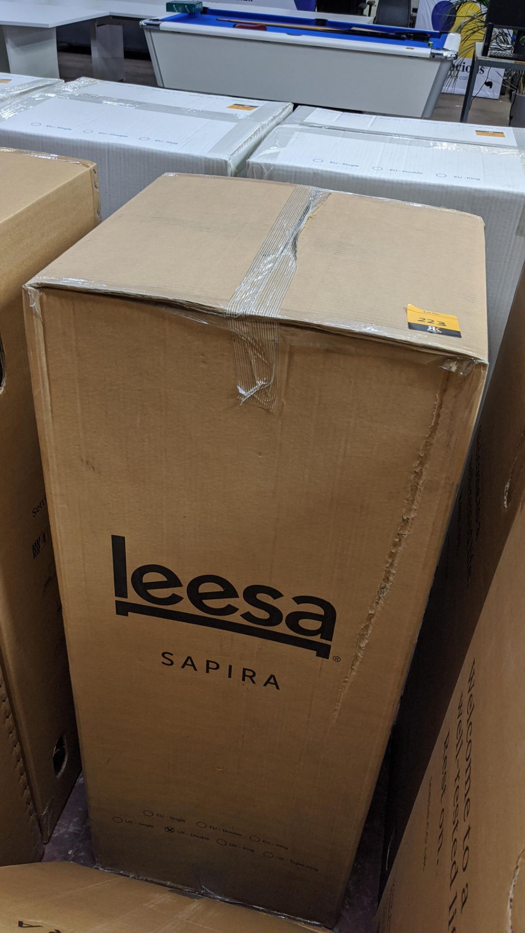 Leesa size UK Double Sapira luxury hybrid pocket sprung & memory foam mattress. Combines layers of