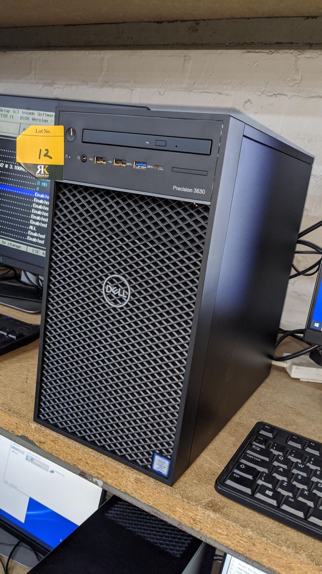 Dell Precision 3630 tower computer with Intel Core i7-8700 @ 3.2GHz processor, 8Gb RAM, 256Gb SSD et - Image 3 of 5