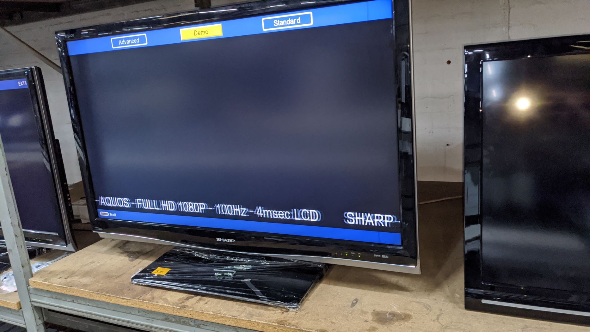 Sharp Aquos widescreen 46" LC-46X20E TV on tabletop stand - no remote control - Image 3 of 7