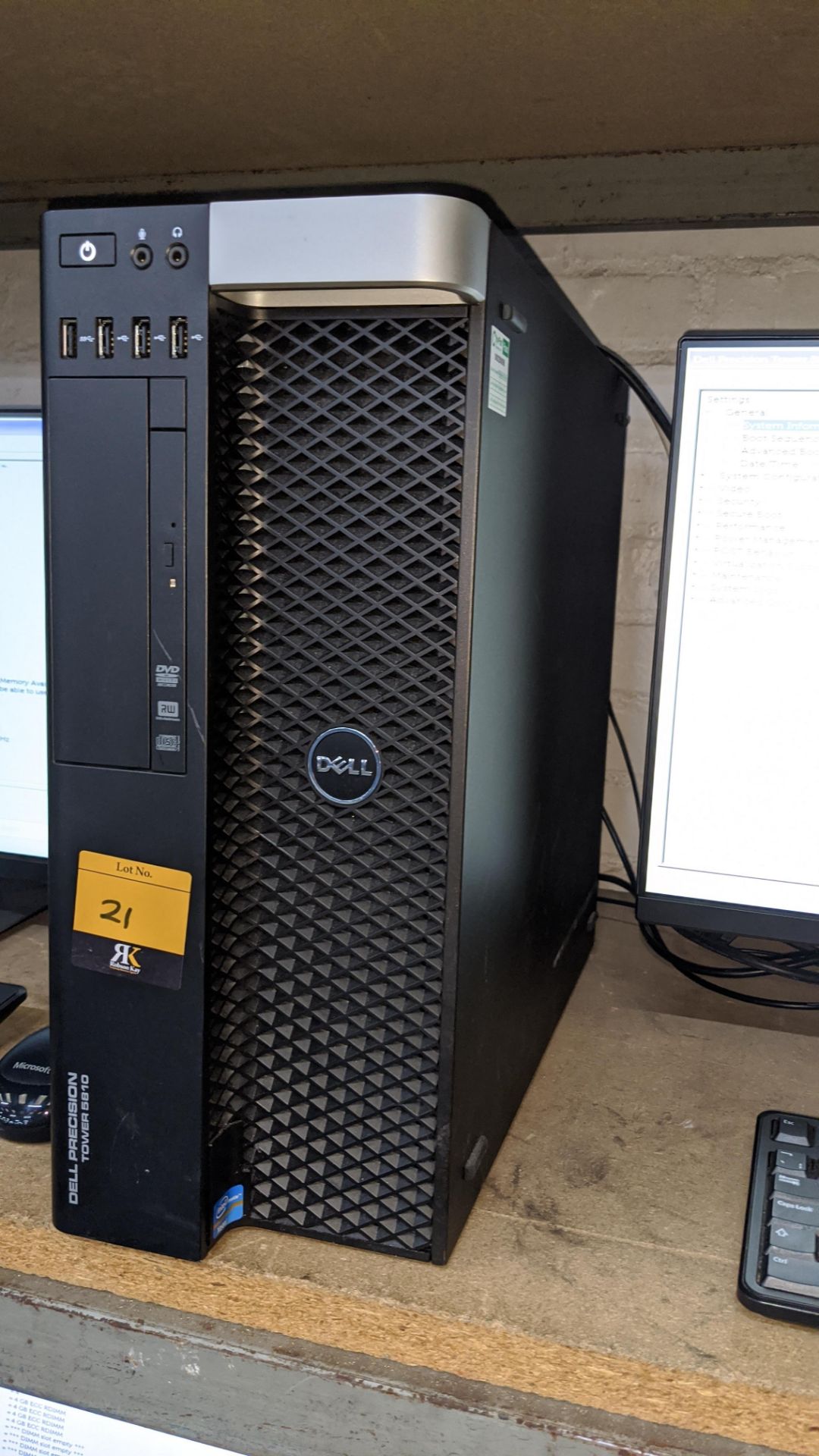 Dell Precision tower 5810 computer with Intel Xeon E5-1607 V3 processor, 8Gb RAM, 256Gb SSD etc. inc - Image 3 of 5