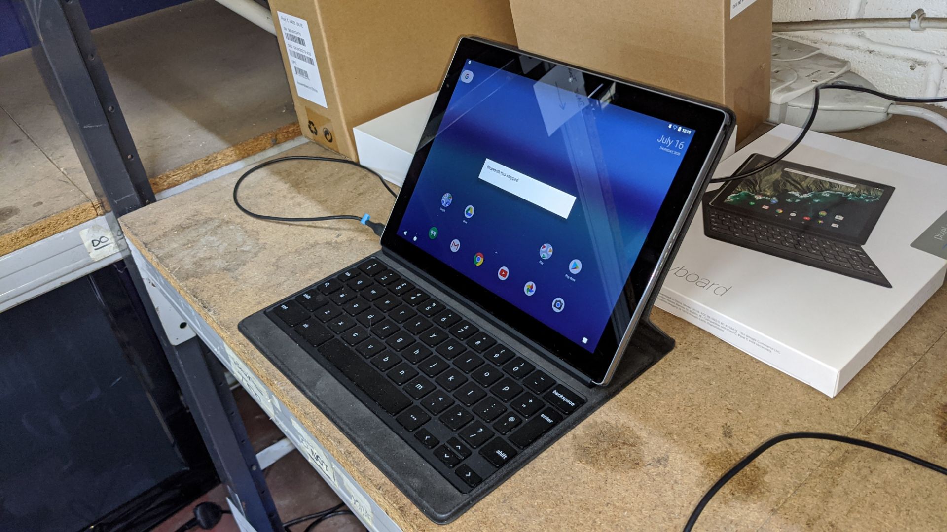 Google Pixel C 64GB tablet, 10.2", model C1502W, with optional Folio keyboard/case model UG1B. Incl - Image 3 of 25
