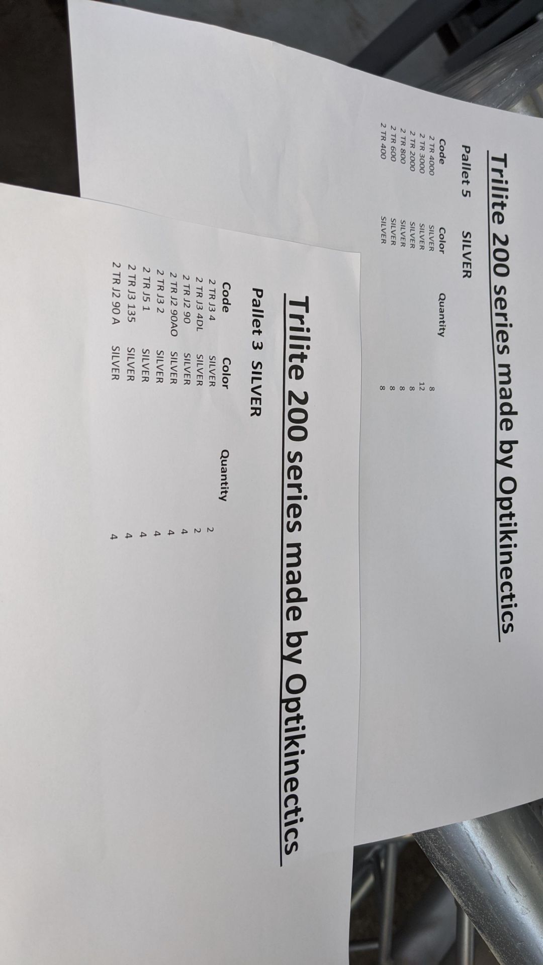 Optikinetics Trilite 200 Series Truss in silver, comprising the following: 8 off 2TR4000, 12 off 2 - Image 4 of 10