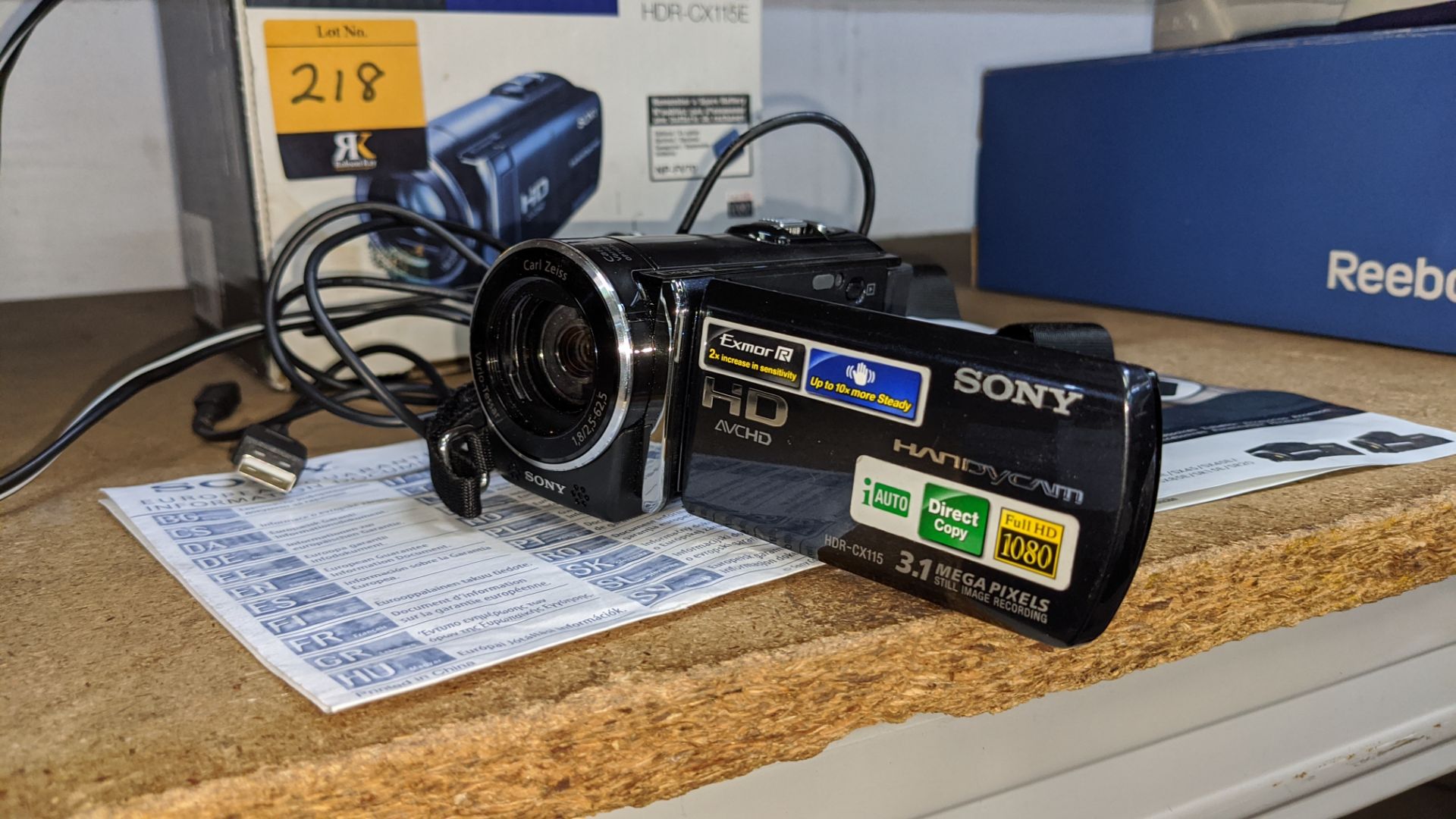 Sony Handycam video camera model HDR-CX115E including box, manual, cables & accessories - Image 6 of 8