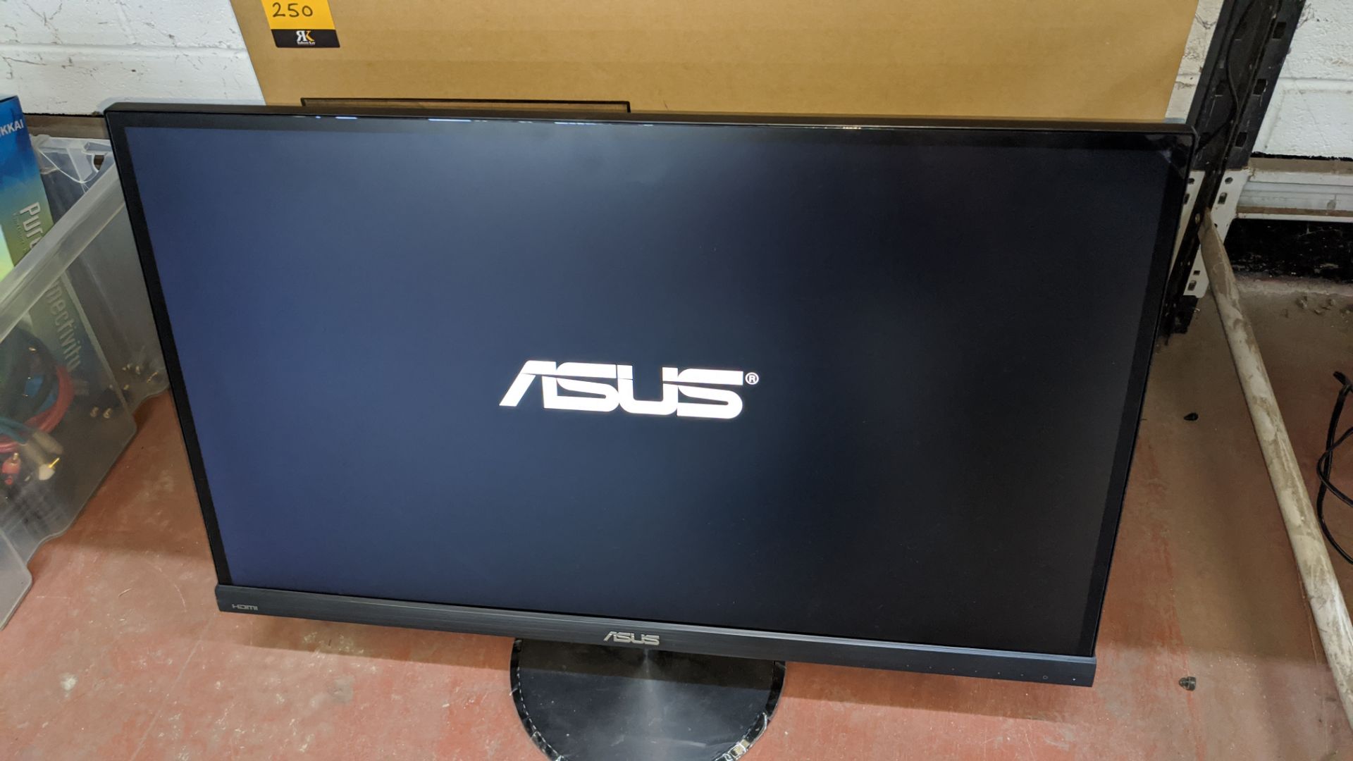 Asus model VC279 27" widescreen monitor with table top stand & box - line on screen - Image 3 of 7