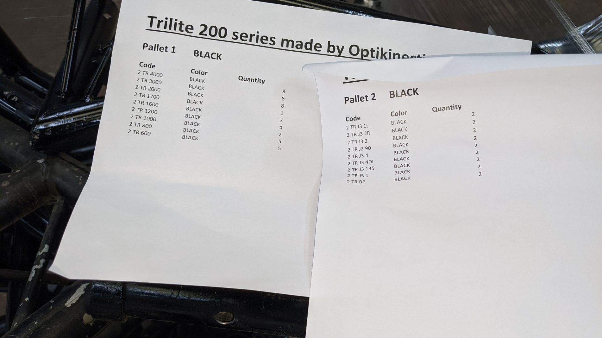 Optikinetics Trilite 200 Series Truss in black, comprising the following: 8 off 2TR4000, 8 off 2TR - Image 6 of 11