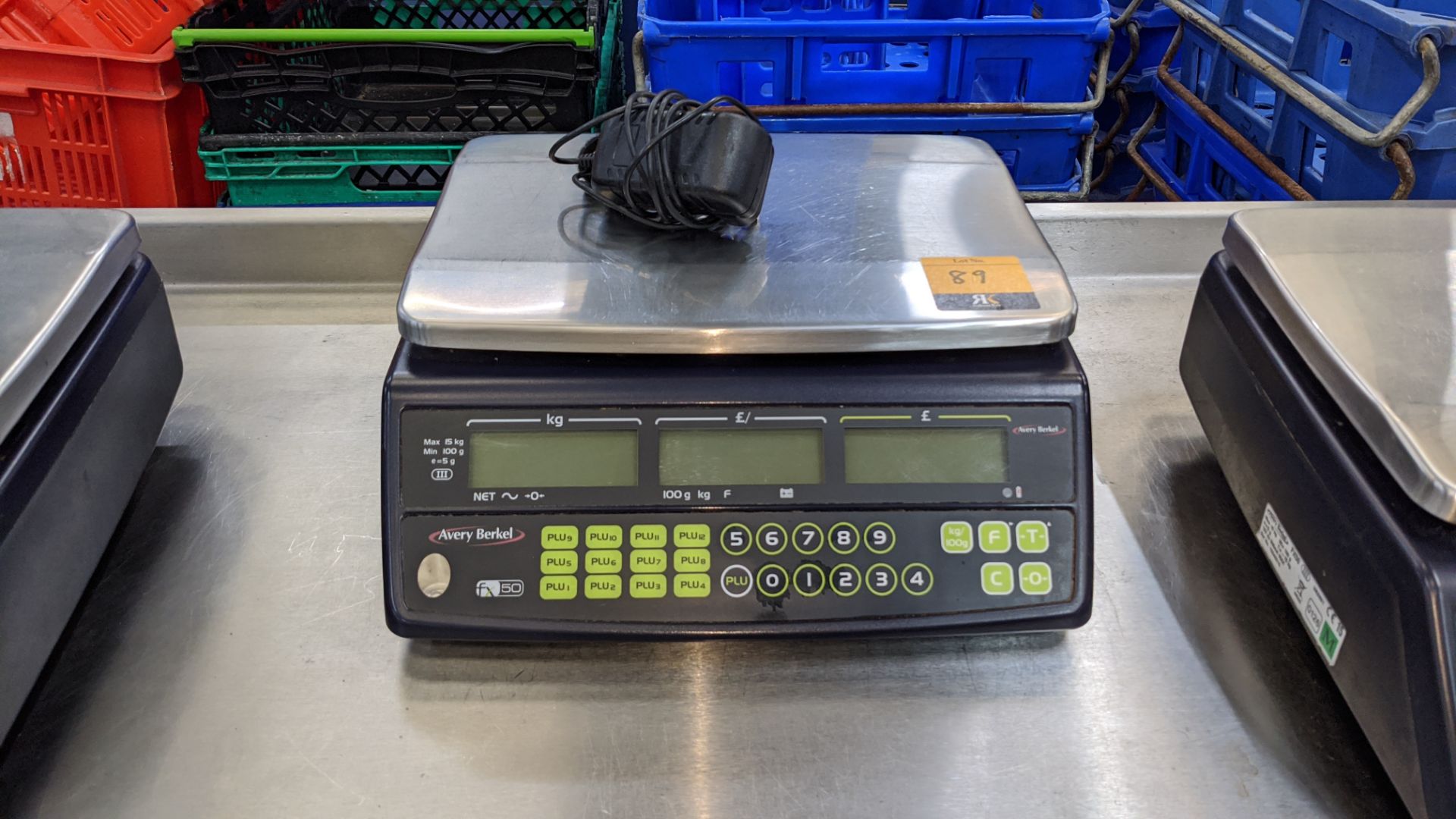 Avery Berkel grocer's scales model FX50 with customer facing display, including power pack - Image 2 of 5