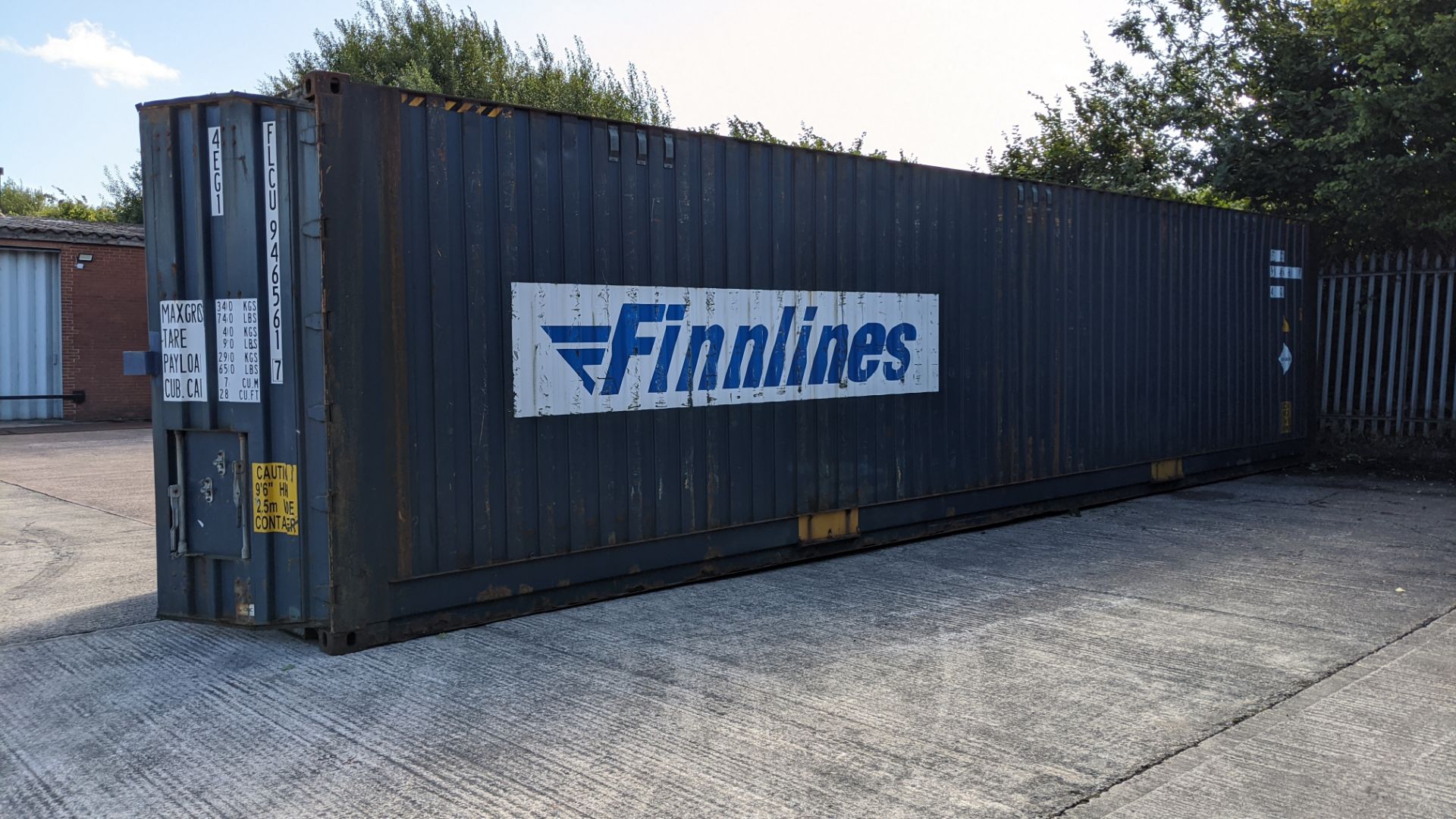 40ft steel shipping container (9'6" high) and contents of furniture, to be sold as one lot. - Image 2 of 33