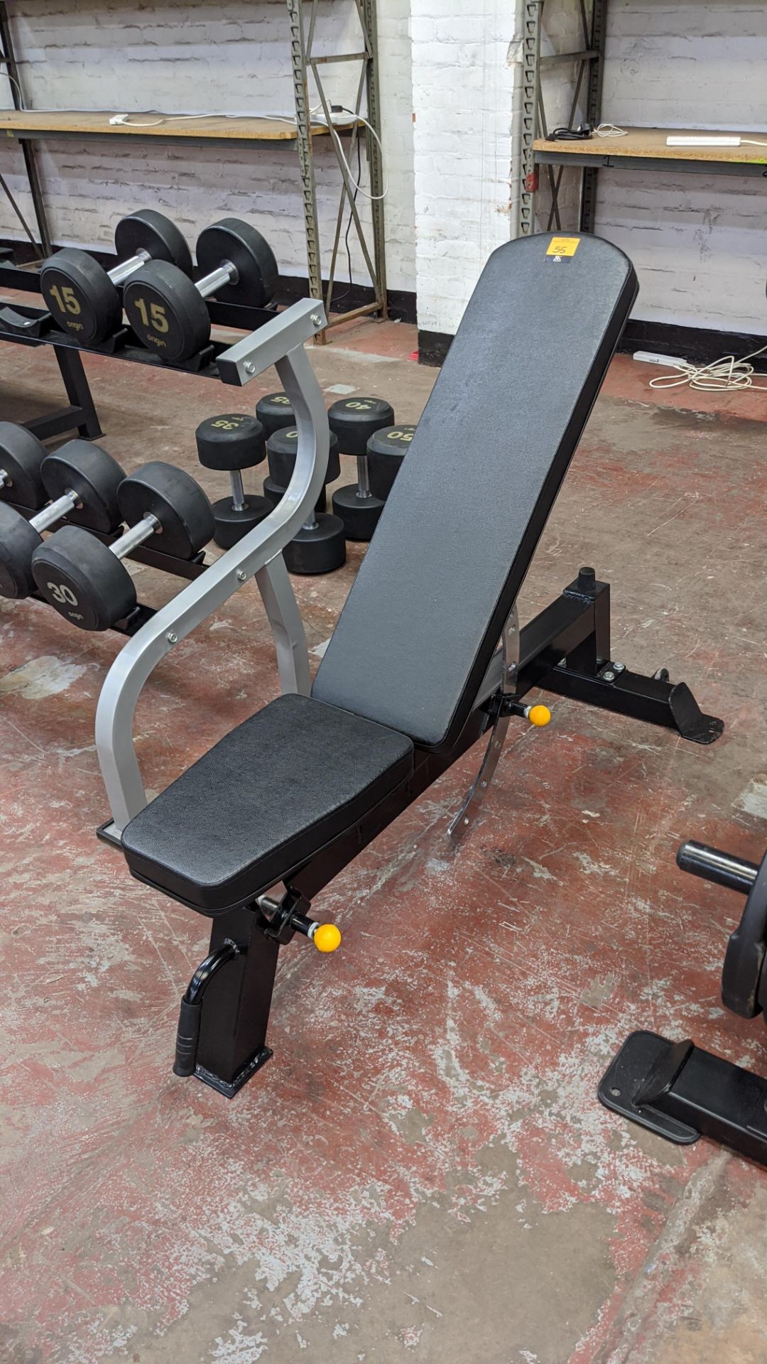 Gym Division multi-adjustable bench (V2) with wheels at back for easy moving. Cost price £249.99 pl - Image 2 of 7