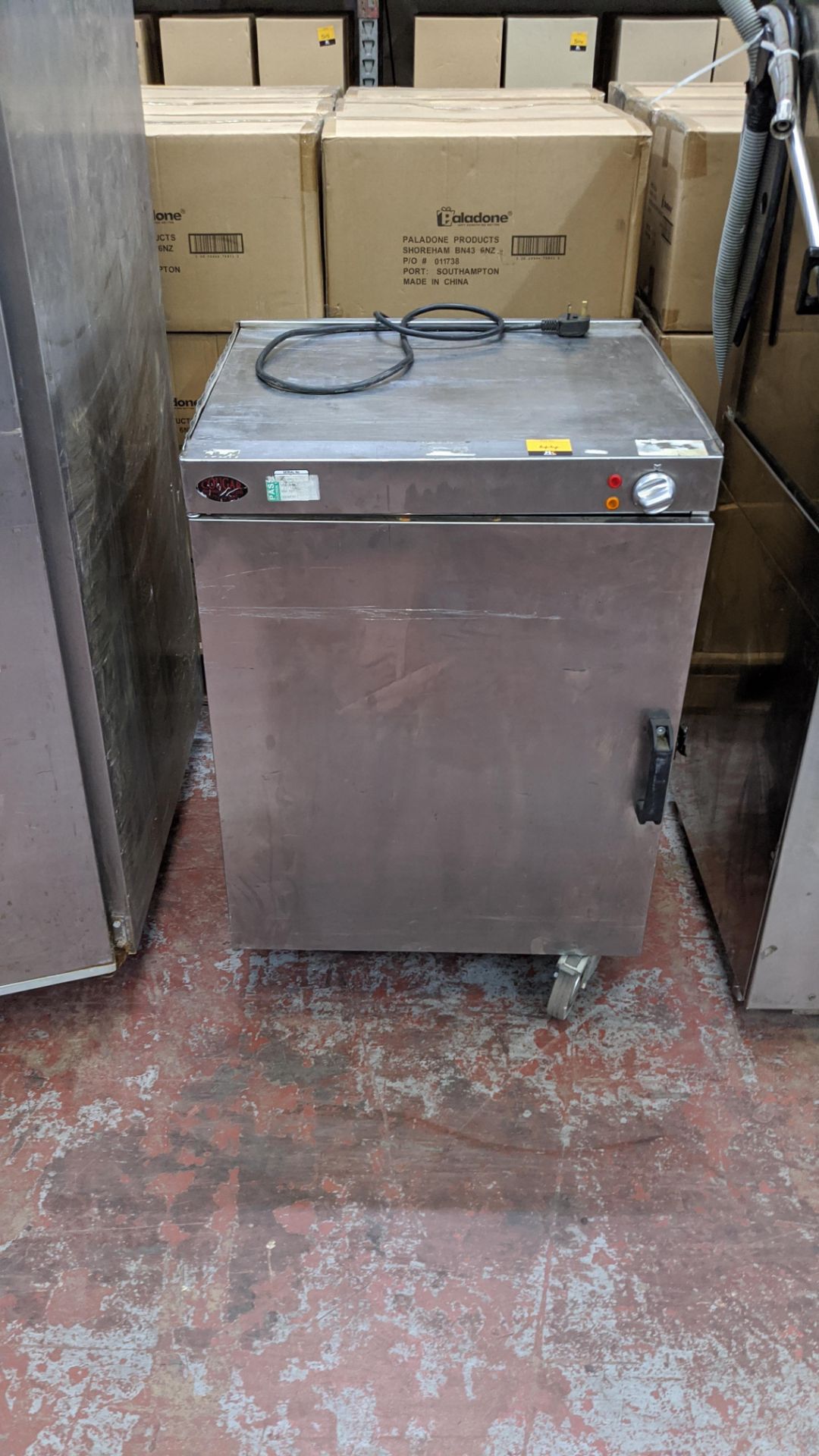 Stainless steel warming cabinet