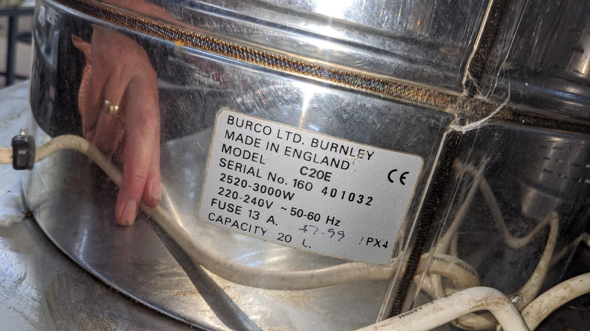 Burco stainless steel urn model C20E - Image 3 of 3