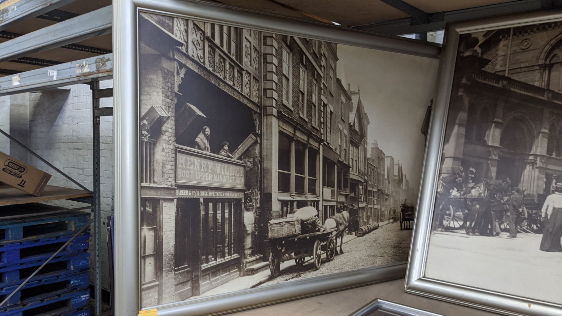 2 off large framed vintage photographic scenes, assumed to be of Chester. One piece measures approx - Image 3 of 6