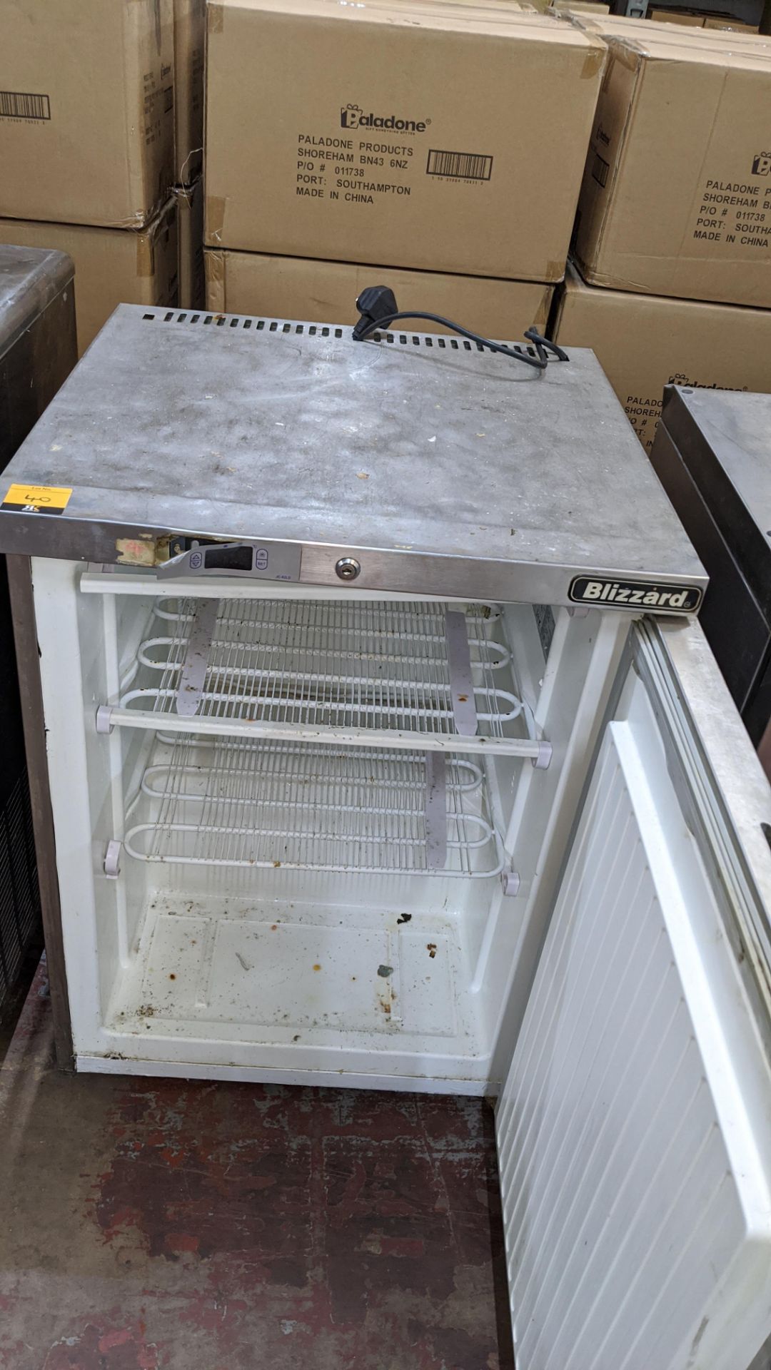 Blizzard stainless steel counter height fridge - Image 3 of 3