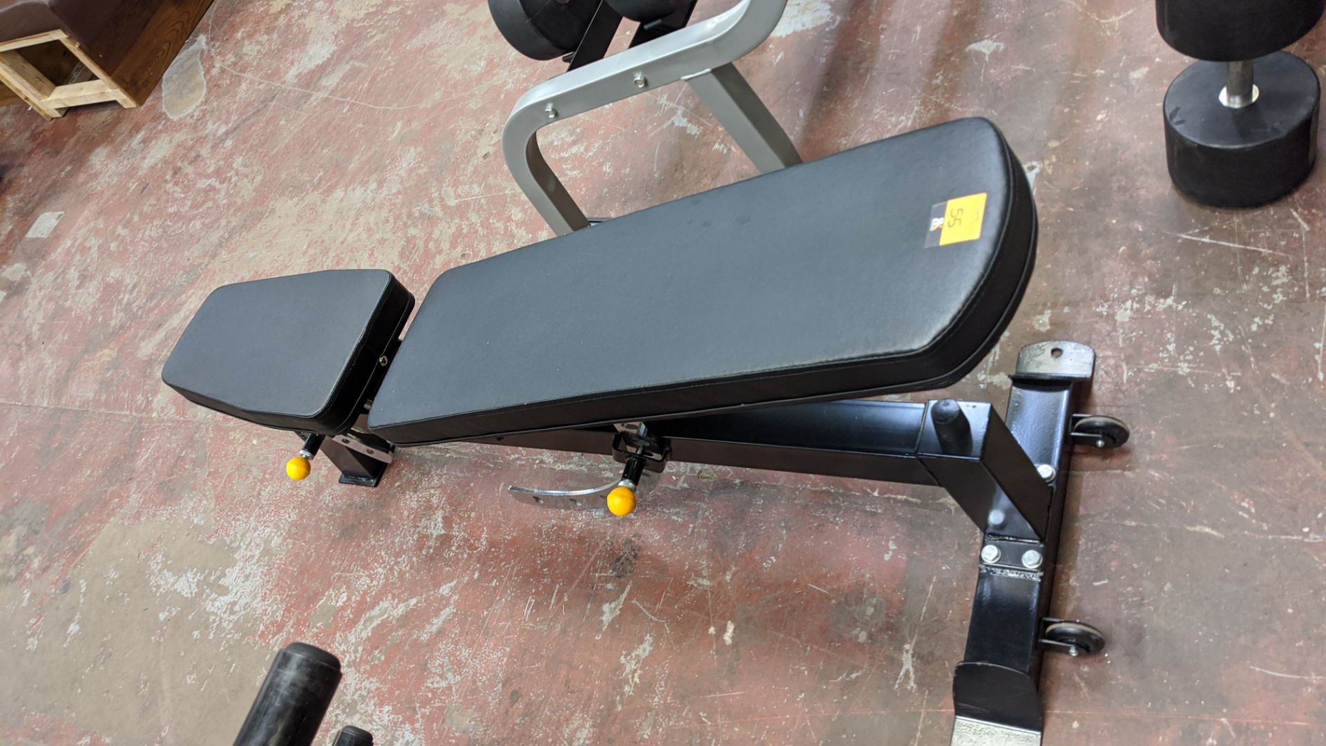 Gym Division multi-adjustable bench (V2) with wheels at back for easy moving. Cost price £249.99 pl - Image 6 of 7