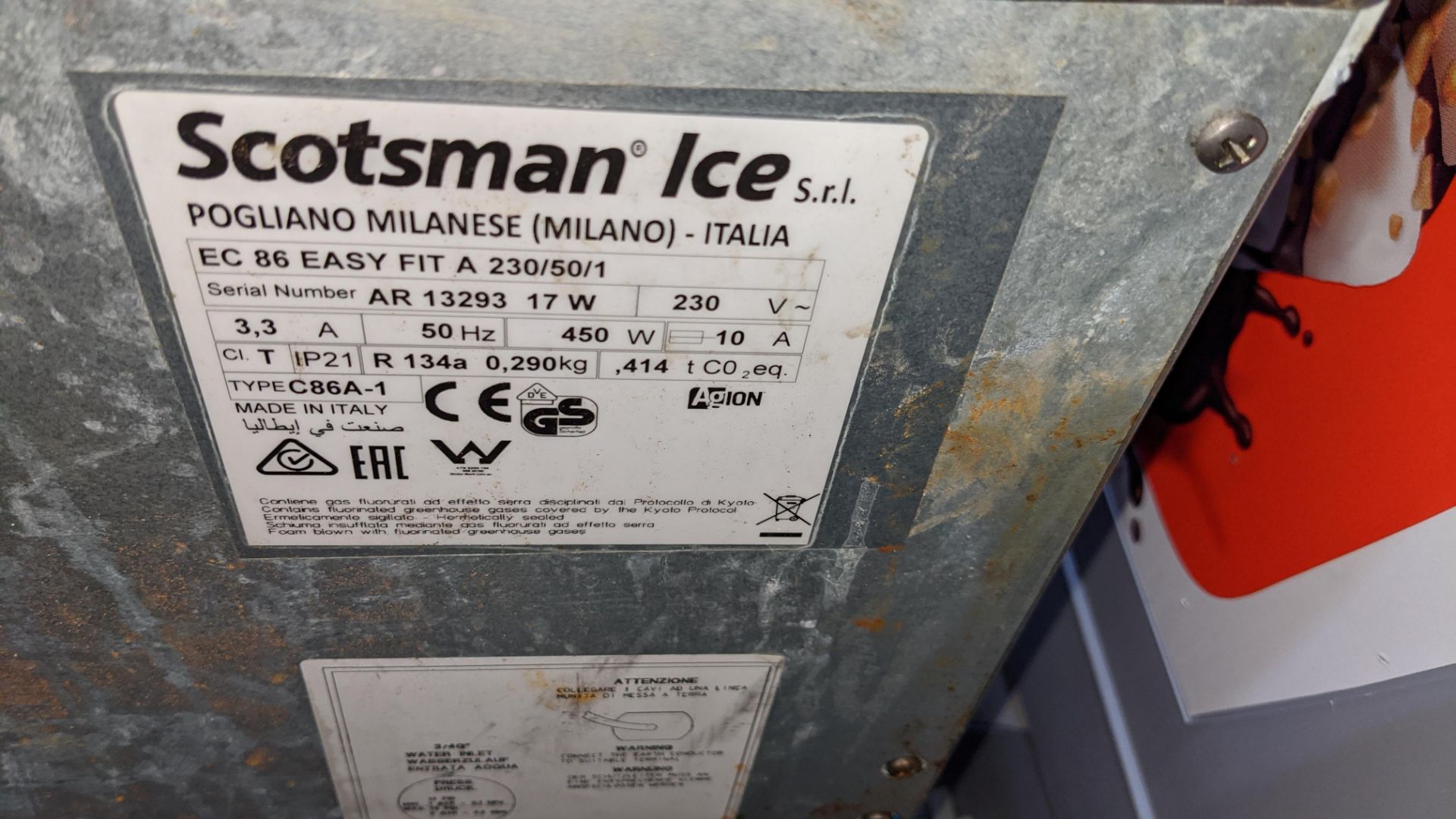 Scotsman model EC86 Easy Fit commercial ice maker - Image 7 of 7