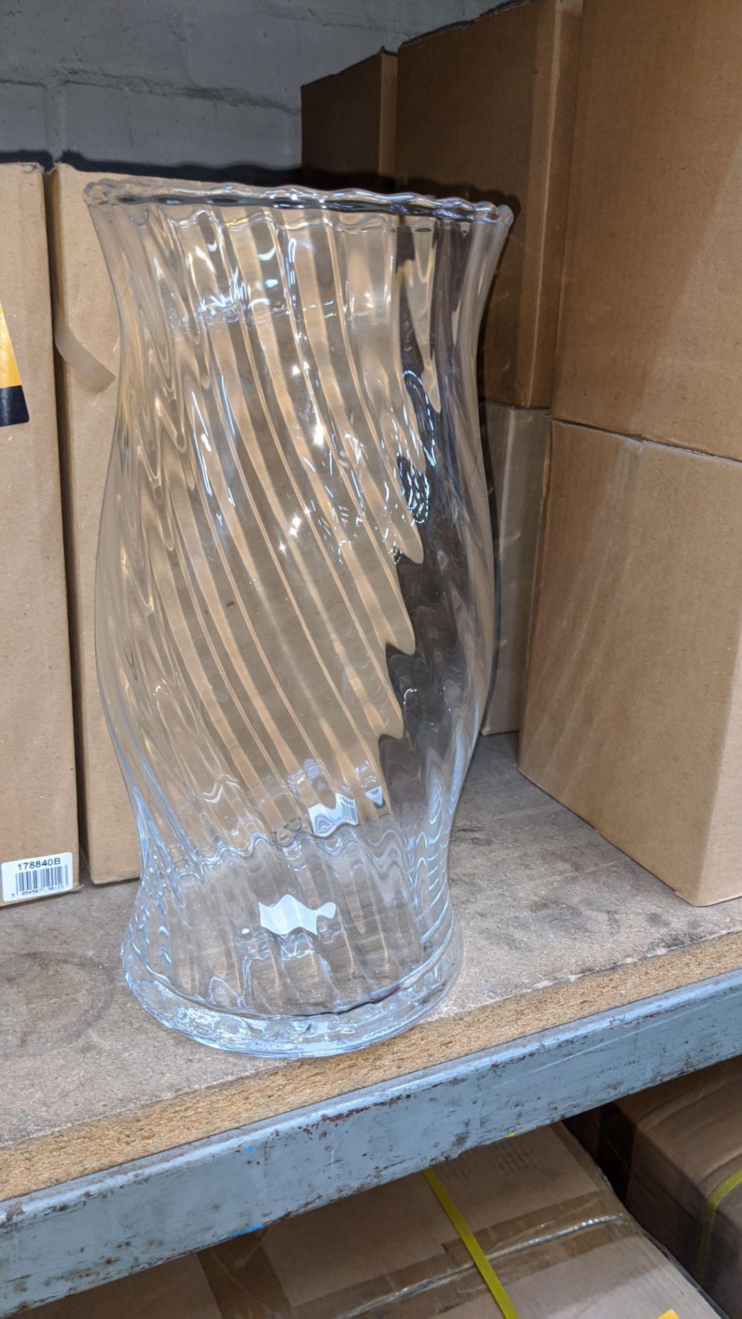 10 off large glass vases, approx. 31cm high - Image 4 of 4