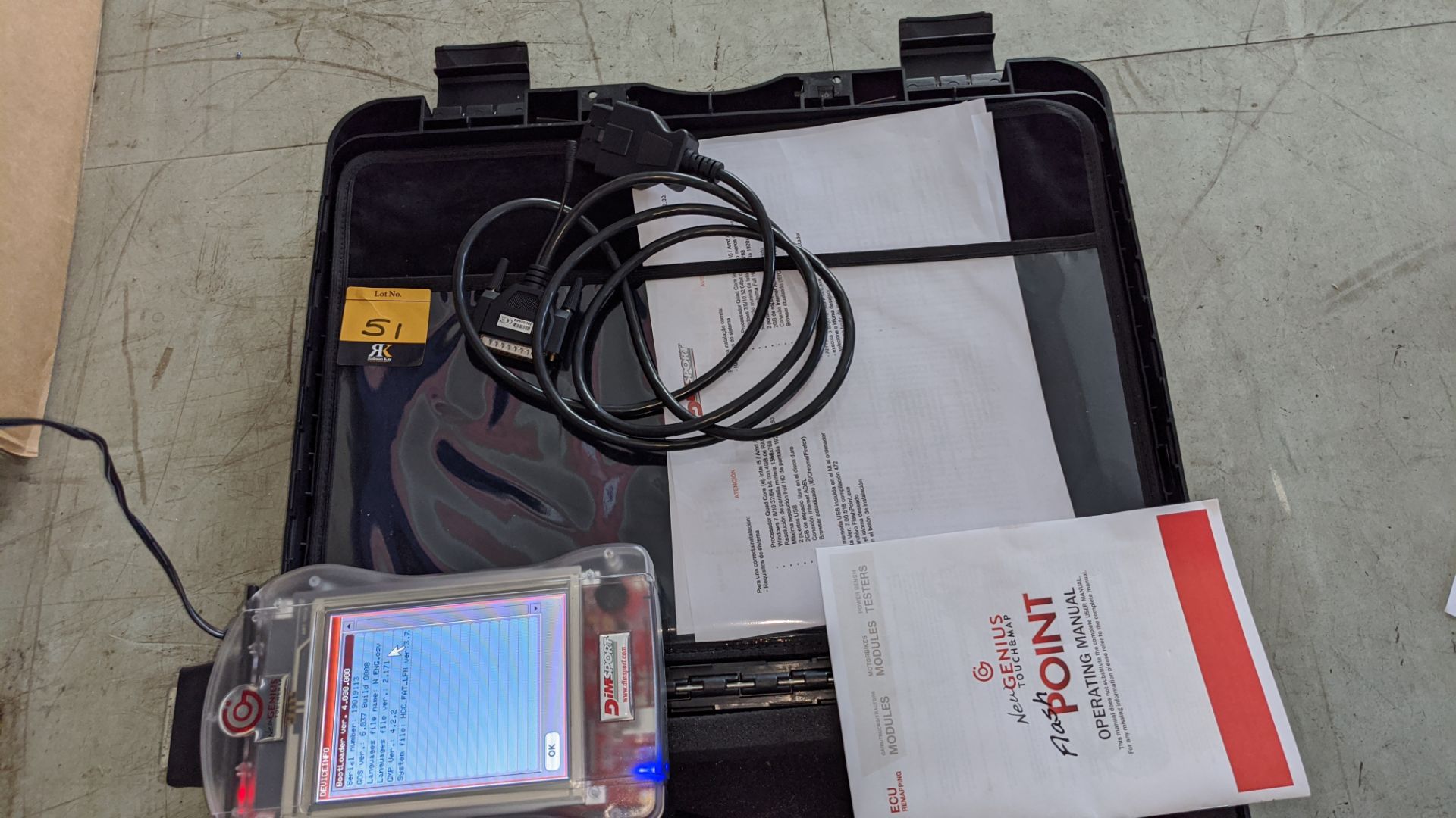 Dimsport Genius Touch & Map Flashpoint remapping tool, complete with case & ancillaries as pictured. - Image 7 of 18