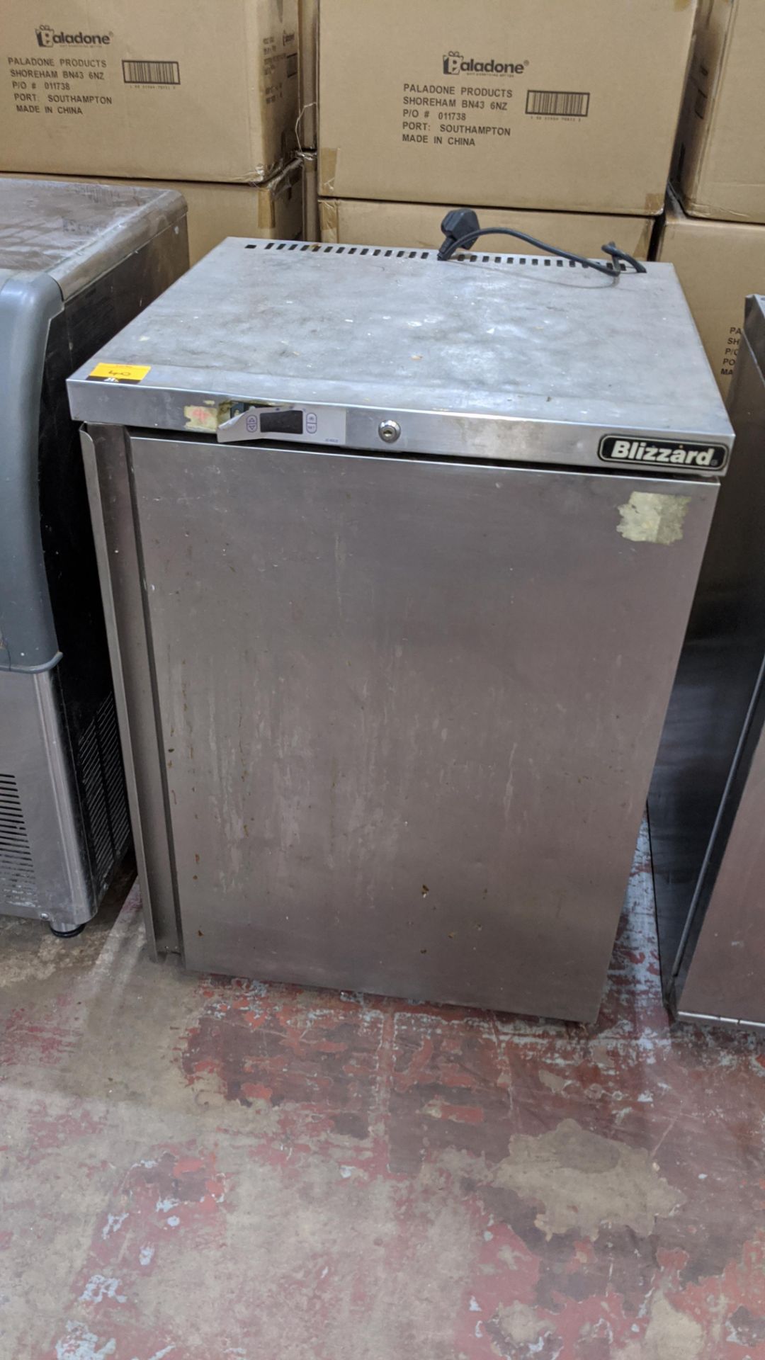 Blizzard stainless steel counter height fridge - Image 2 of 3