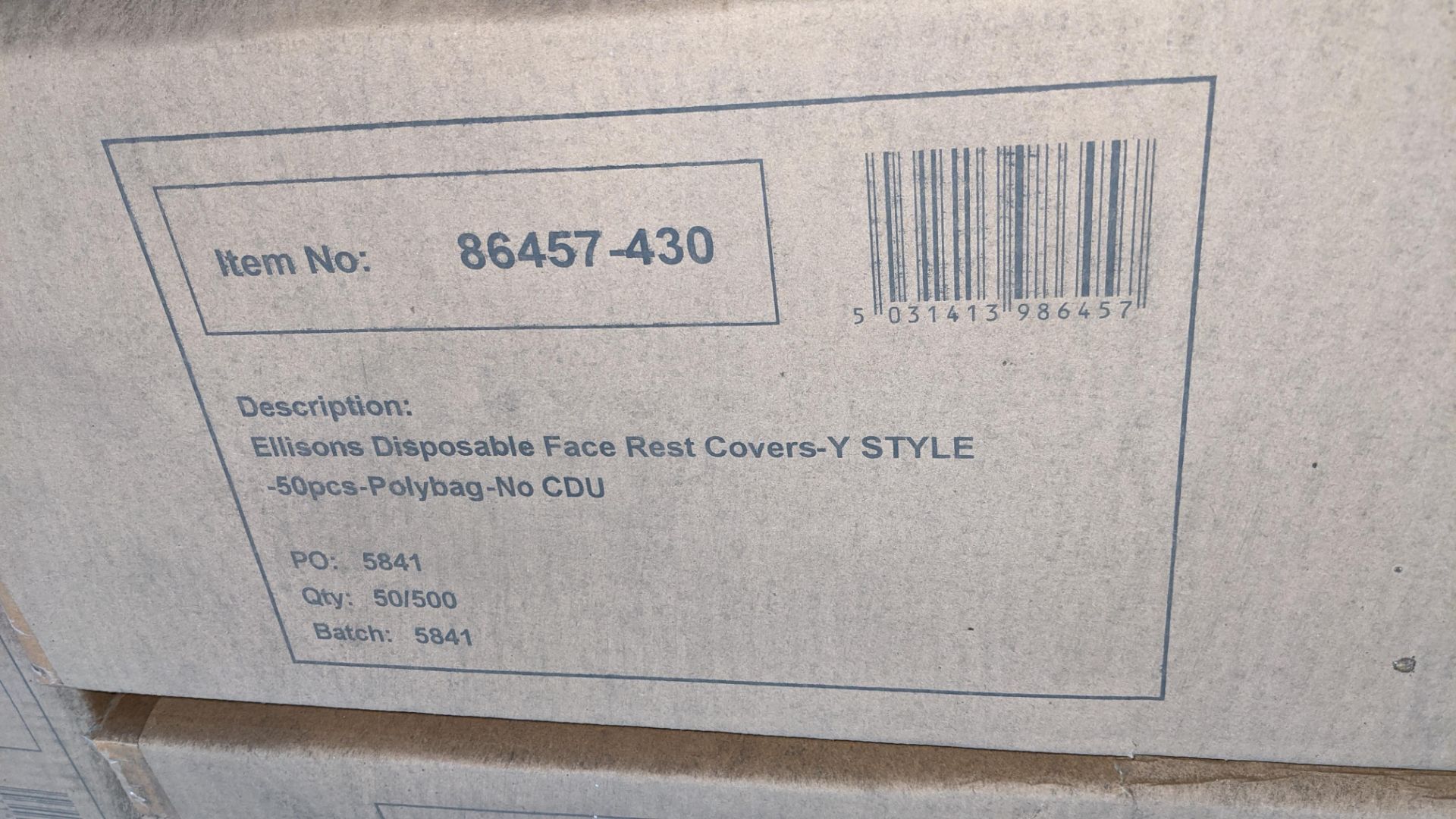 30 boxes of Ellisons disposable face rest covers, Y Style. Each box contains 10 bags & each bag co - Image 4 of 5