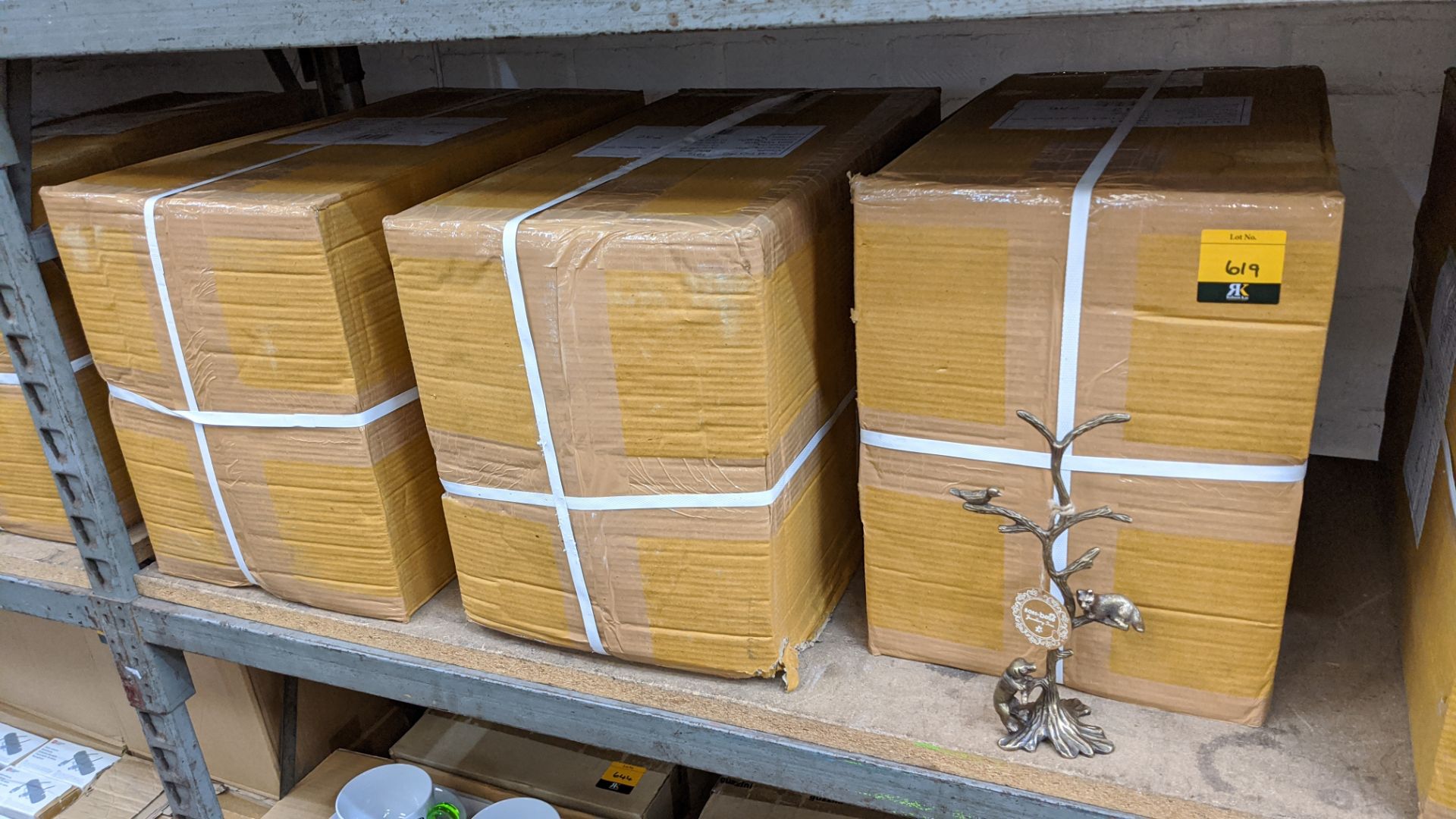 36 (3 cartons) off Autumn cat & dog jewellery trees, each circa 11" tall. Colour bronze