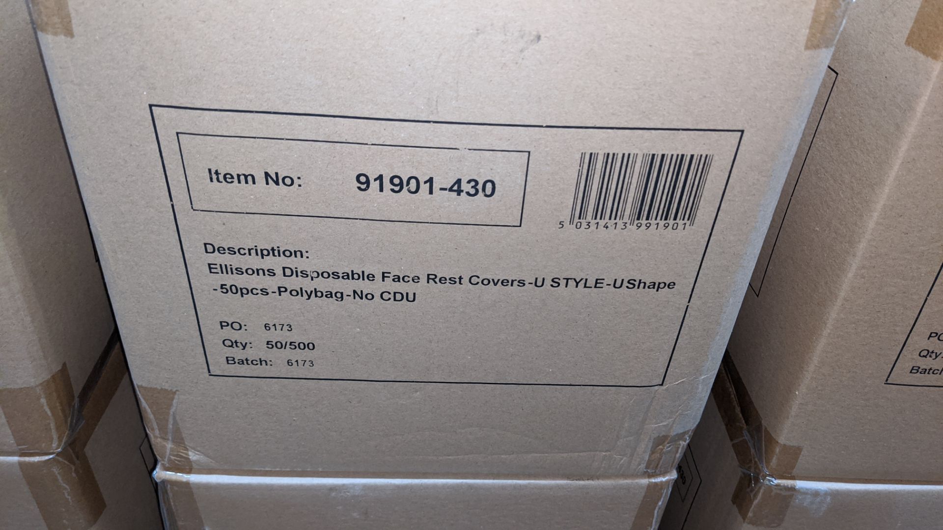 10 boxes of Ellisons U Style/Shape disposable face rest covers. Each carton contains 10 bags & each - Image 3 of 3