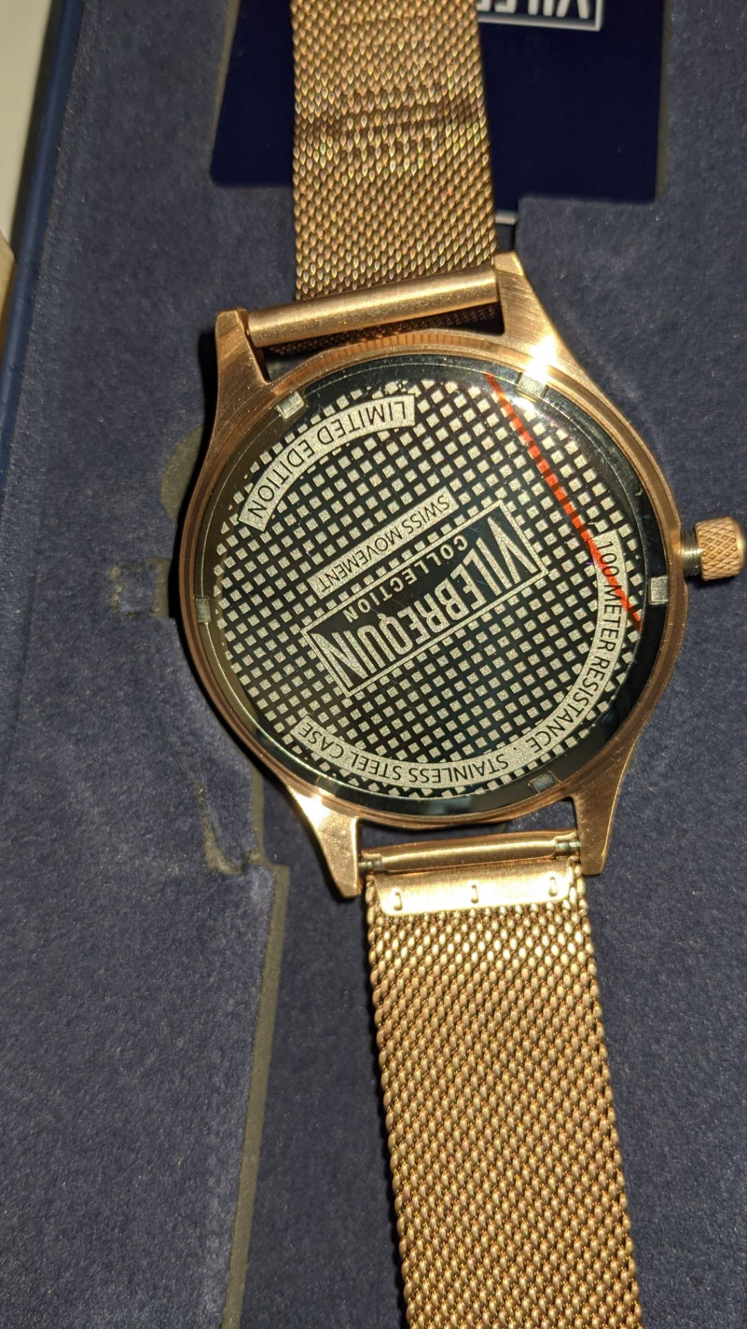 Vilebrequin large mesh Limited Edition watch, stainless steel case, 100m water resistant, Swiss move - Image 3 of 9