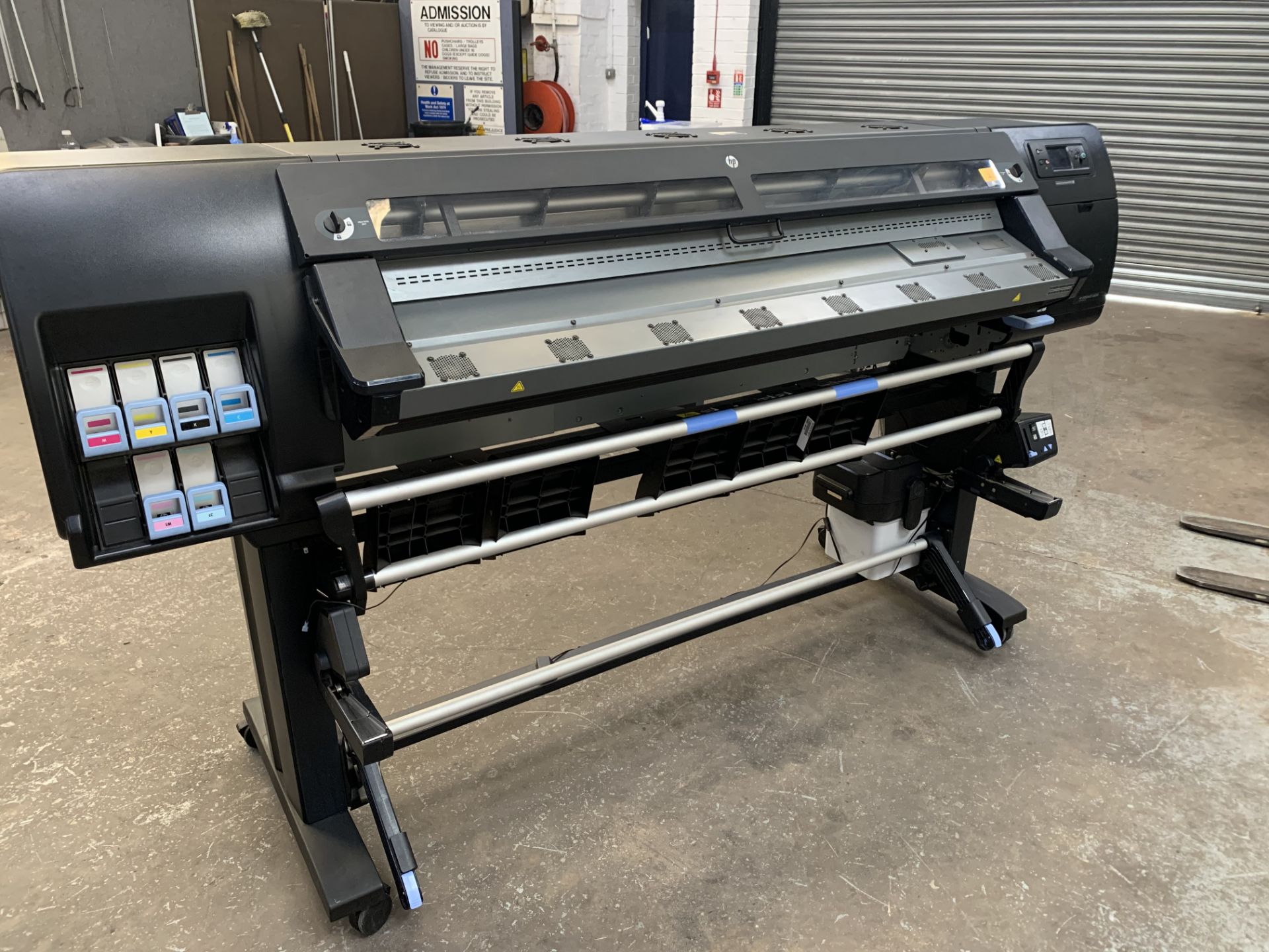 HP DesignJet L26500 wide format printer, for use with HP latex inks, factory code CQ869-64001.