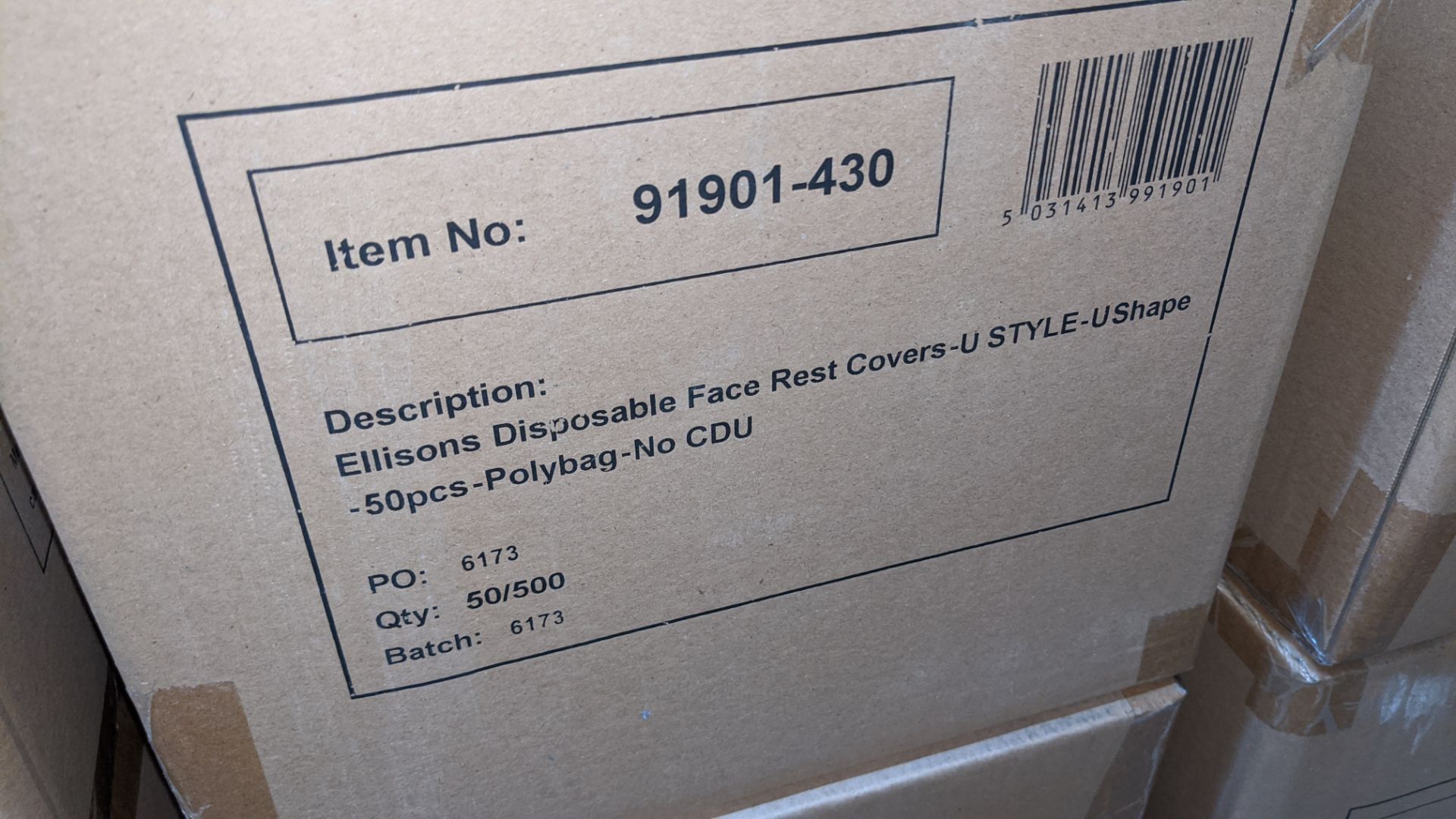 10 boxes of Ellisons U Style/Shape disposable face rest covers. Each carton contains 10 bags & each - Image 3 of 3