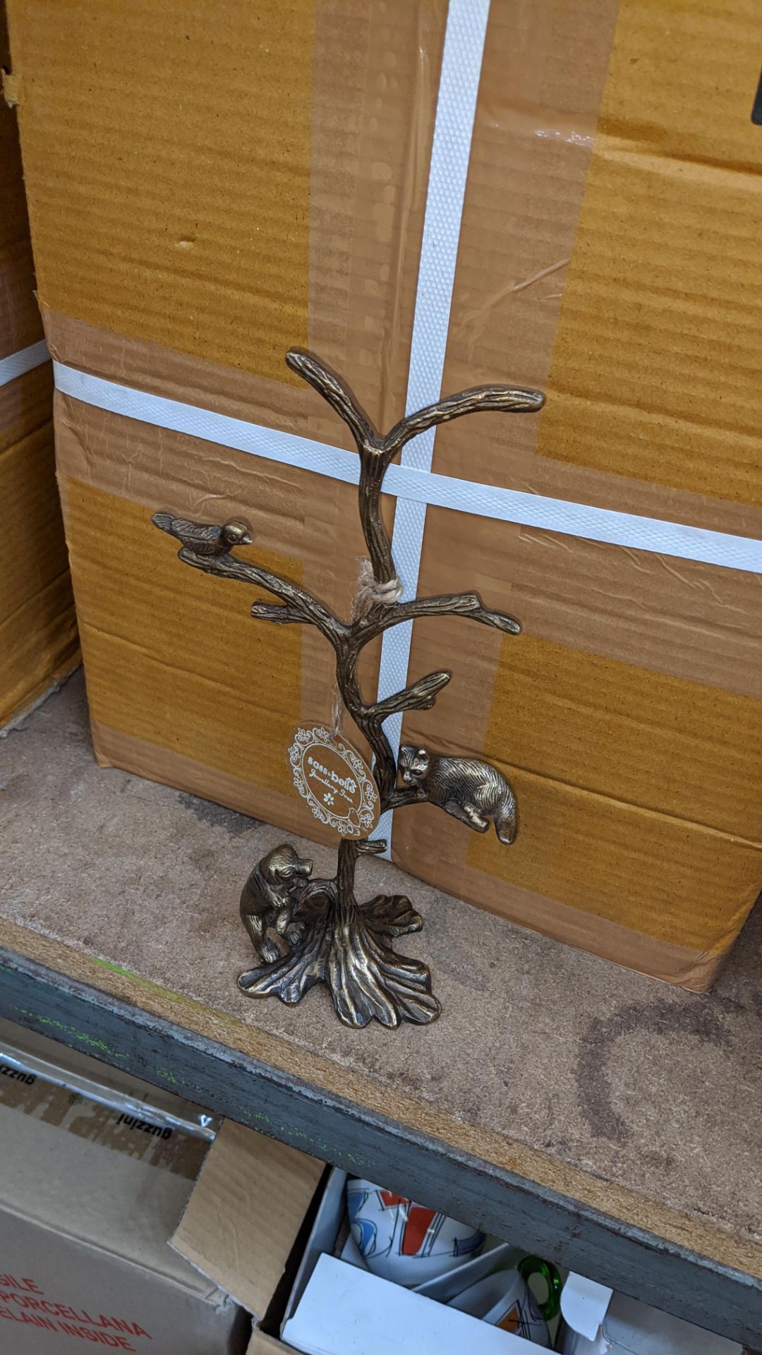 36 (3 cartons) off Autumn cat & dog jewellery trees, each circa 11" tall. Colour bronze - Image 3 of 3