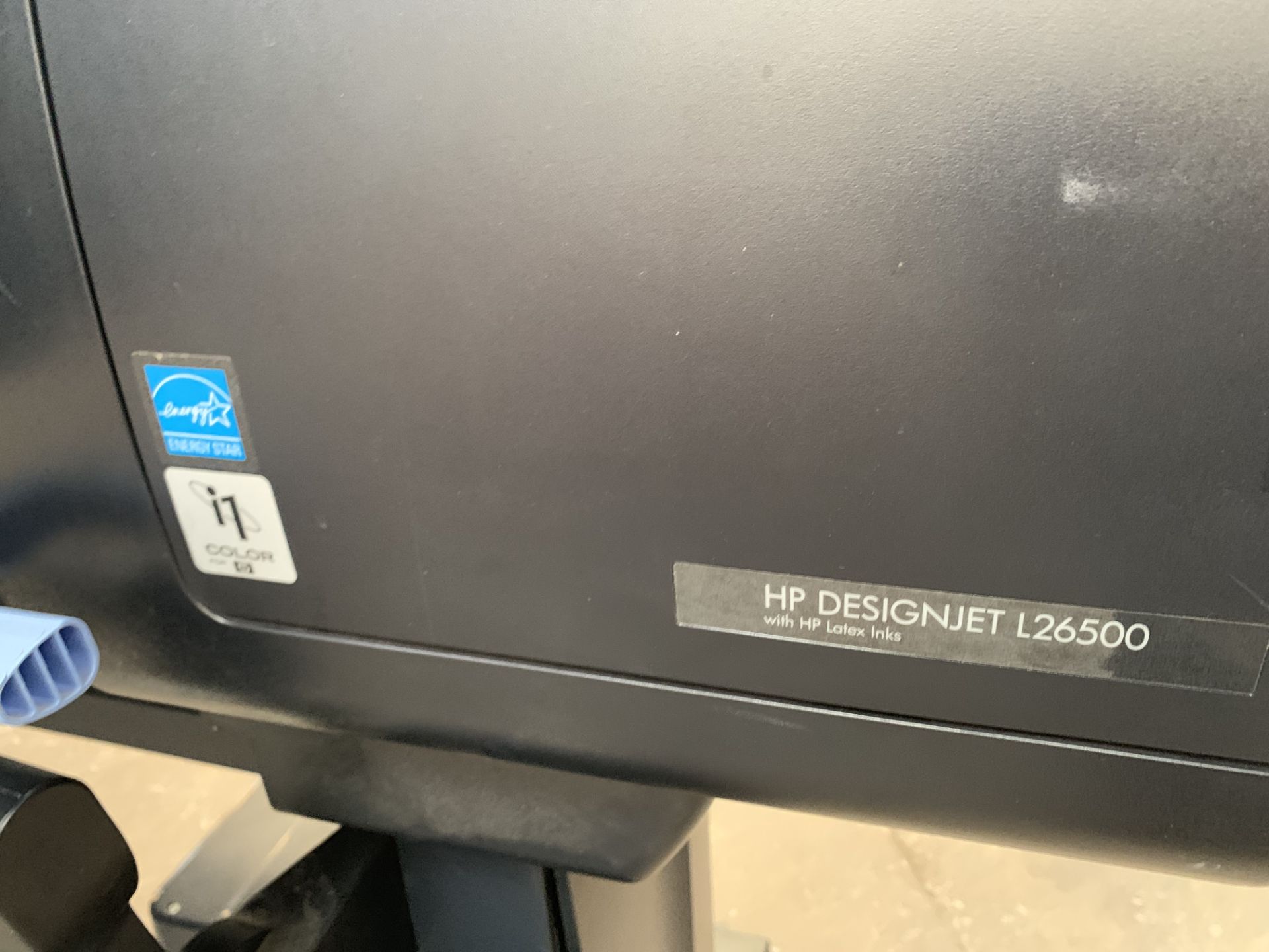 HP DesignJet L26500 wide format printer, for use with HP latex inks, factory code CQ869-64001. - Image 3 of 17