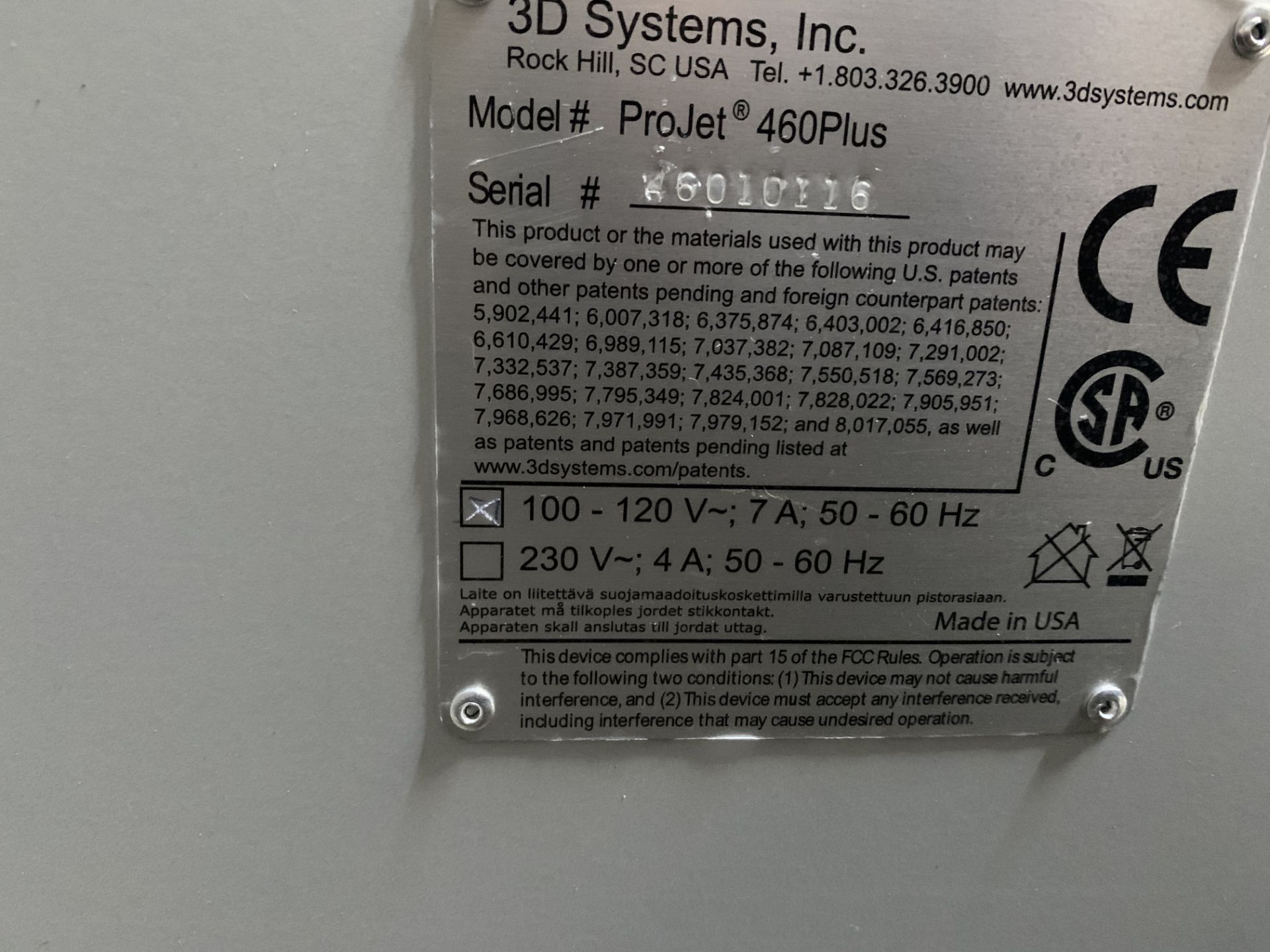 protojet CJP 460 3D Printer - Image 21 of 33