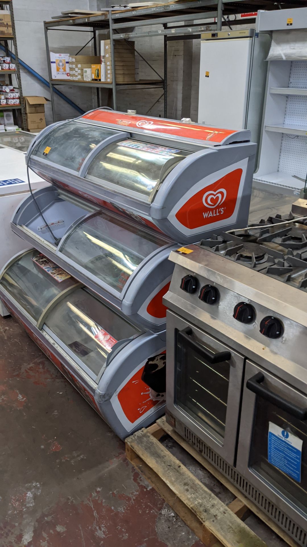 Triple tier ice cream display freezer - Image 3 of 5