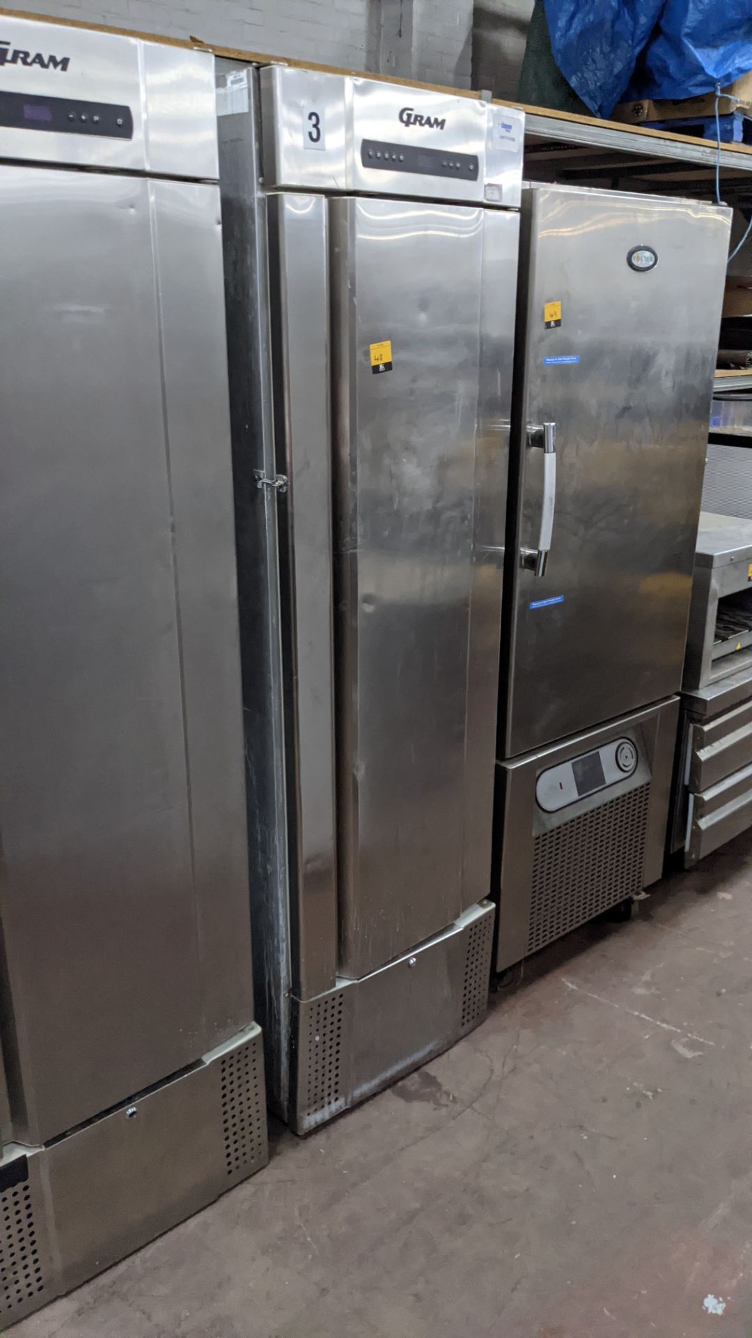 Gram Midi K425 RSH stainless steel tall commercial fridge