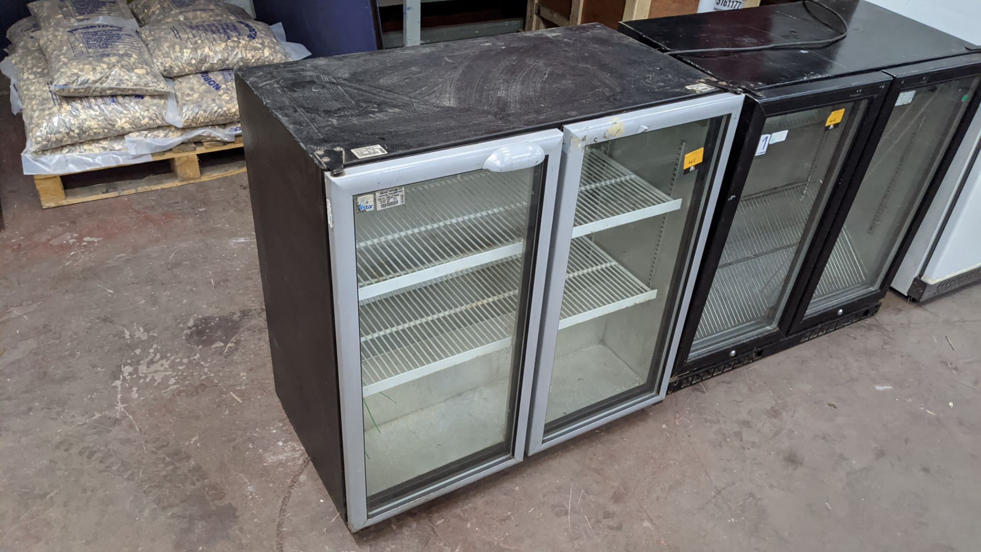 Twin door back bar/bottle fridge