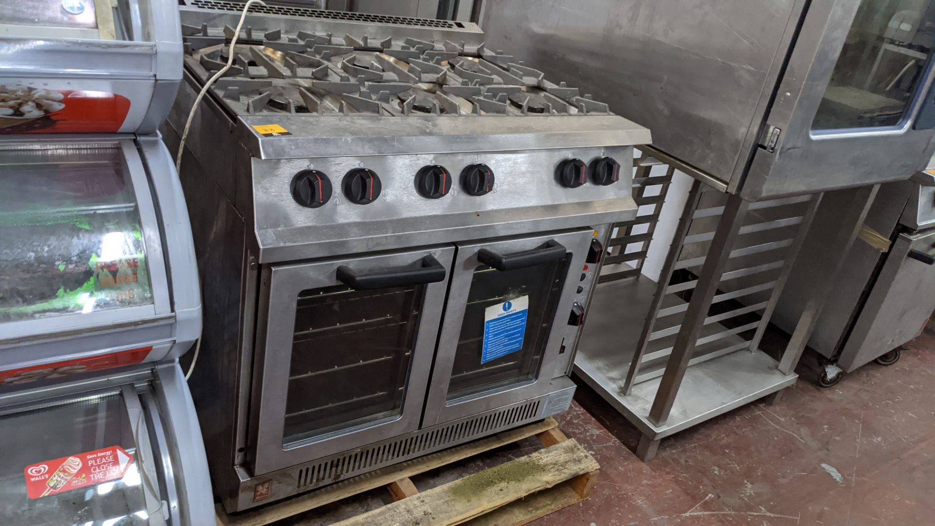 Falcon G2102C stainless steel 6-ring gas oven - Image 3 of 9