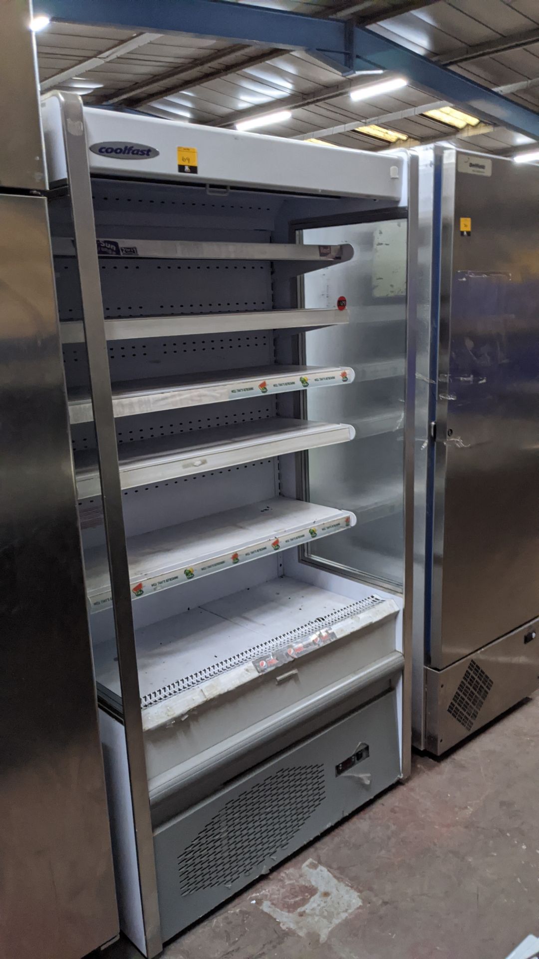 Coolfast open front refrigerated cabinet - Image 2 of 5