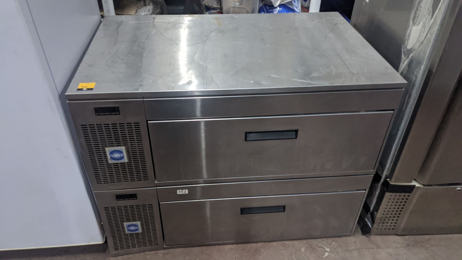Stainless steel twin drawer refrigerated prep unit - Image 2 of 3