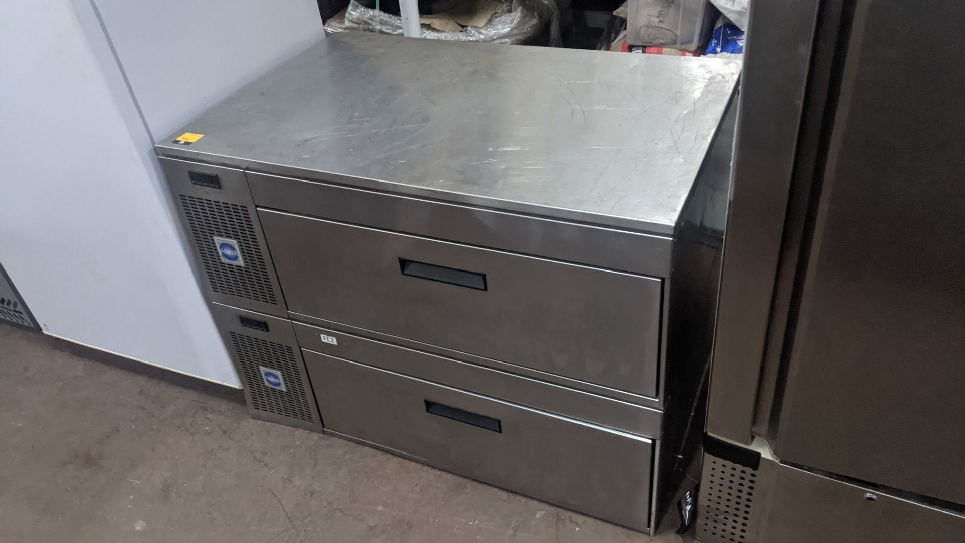 Stainless steel twin drawer refrigerated prep unit - Image 3 of 3