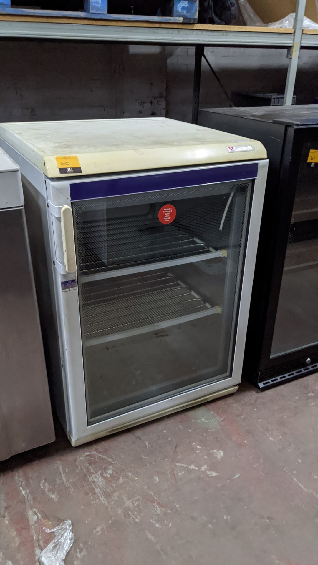 Caravell clear door undercounter freezer - Image 2 of 4