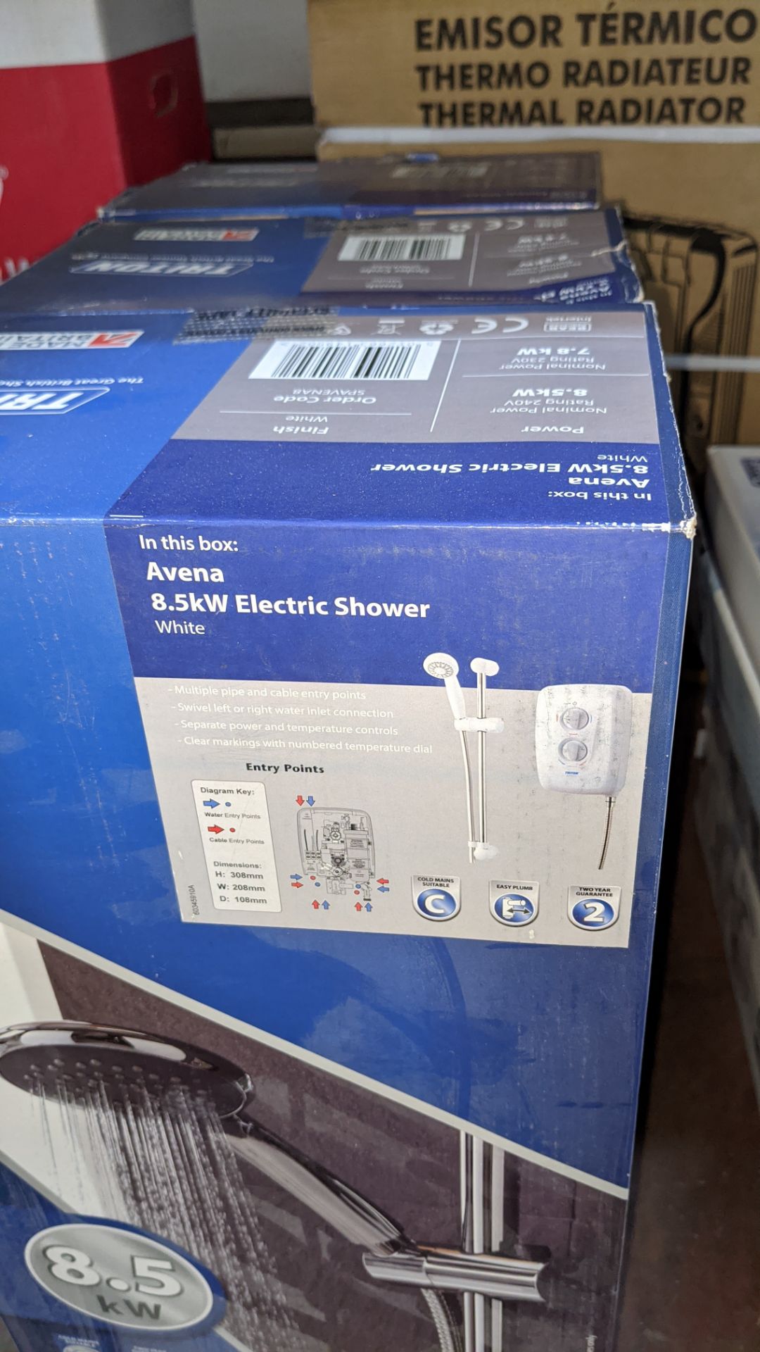 3 off Triton Avena 8.5kW electric showers - Image 3 of 4